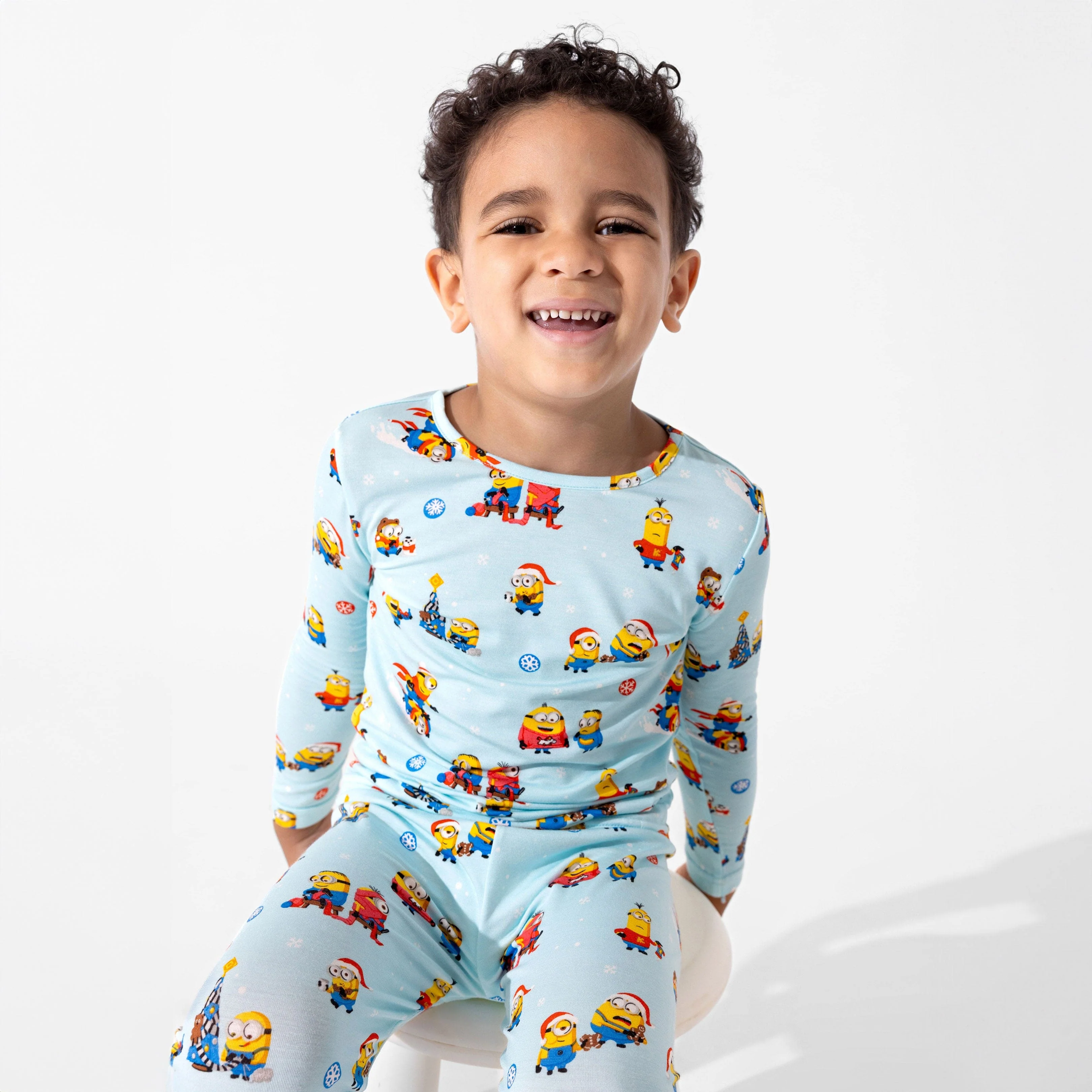 Bamboo Long Sleeve Pajama Set - Merry Minions - Image 3