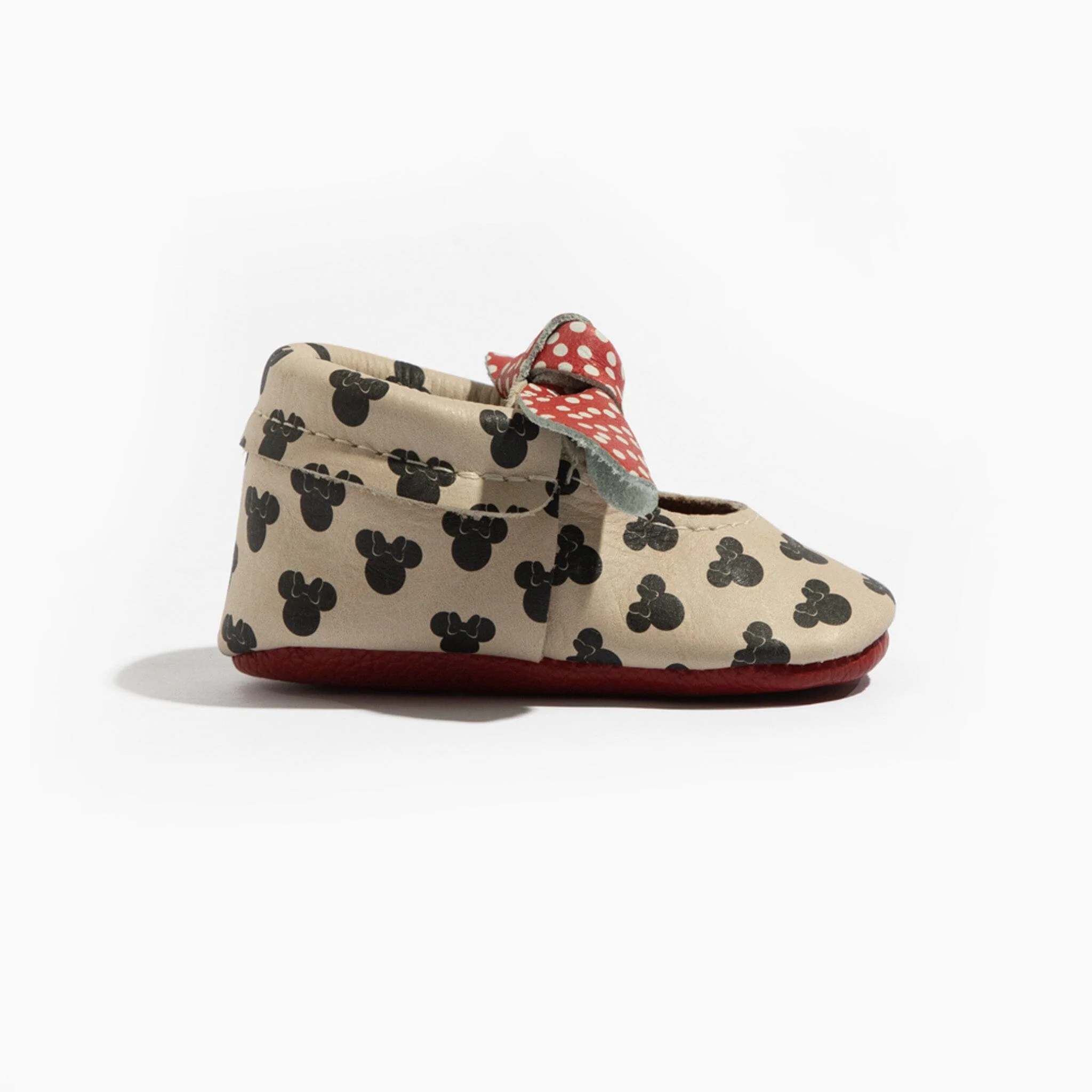 Minnie Dots Knotted Bow Baby Shoe - Image 2