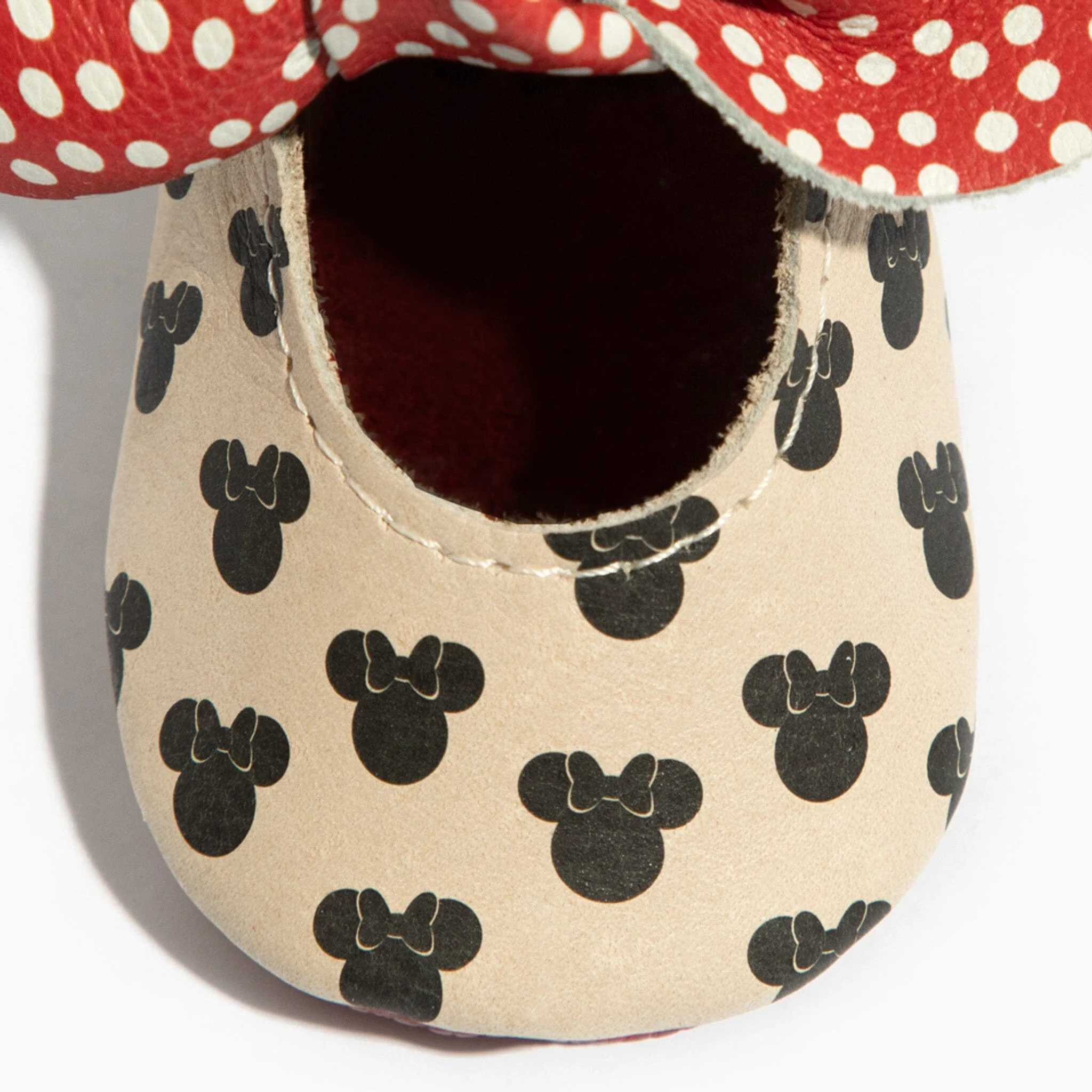 Minnie Dots Knotted Bow Baby Shoe - Image 6