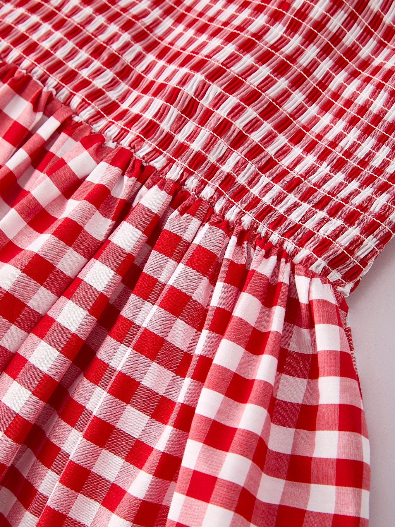 Mommy & Me Adult Dress - Red Plaid Sleeveless Outfit for Party - Image 5