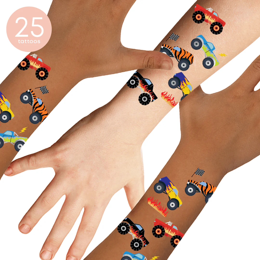 Monster Truck Variety Temporary Tattoos Set - Image 2