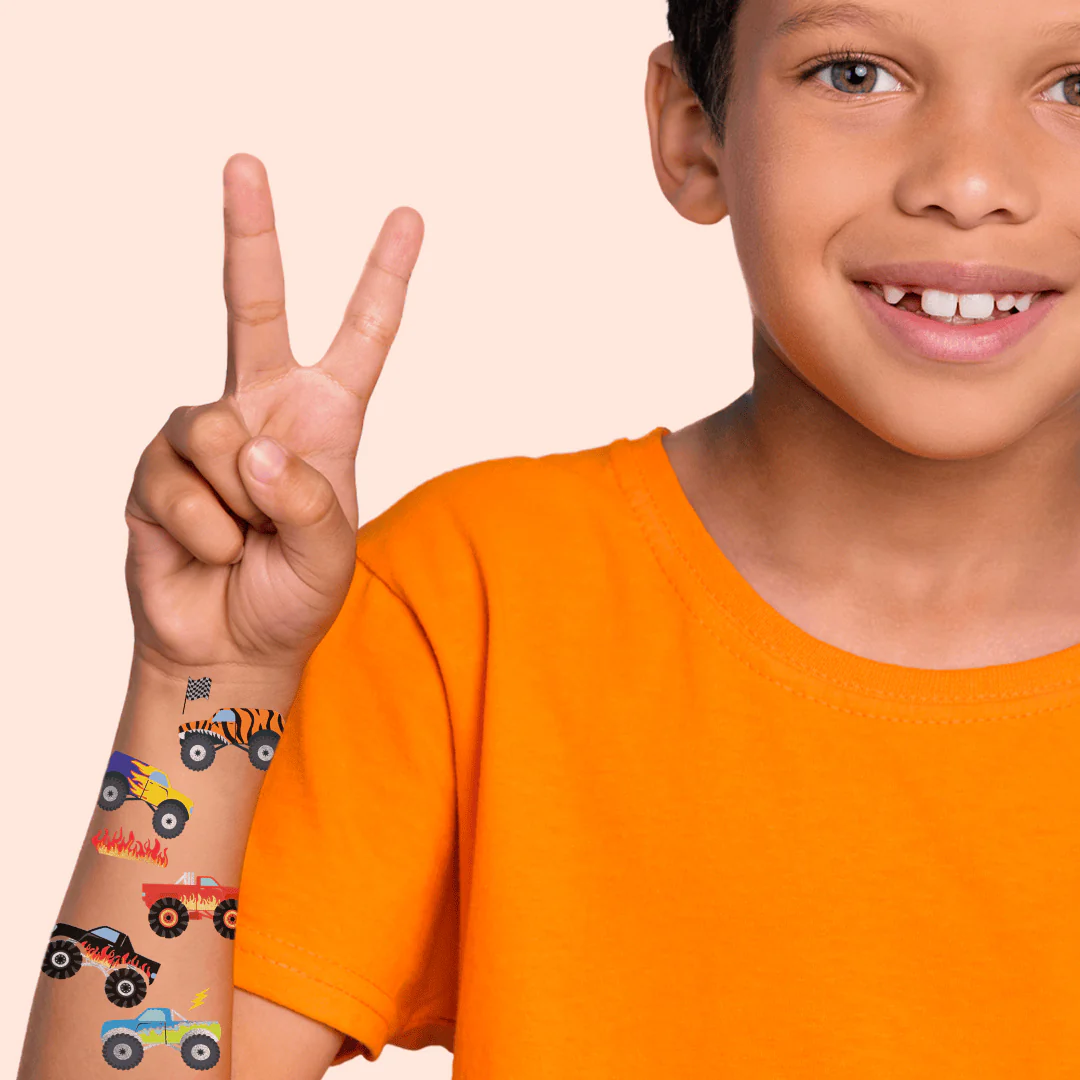 Monster Truck Variety Temporary Tattoos Set - Image 6