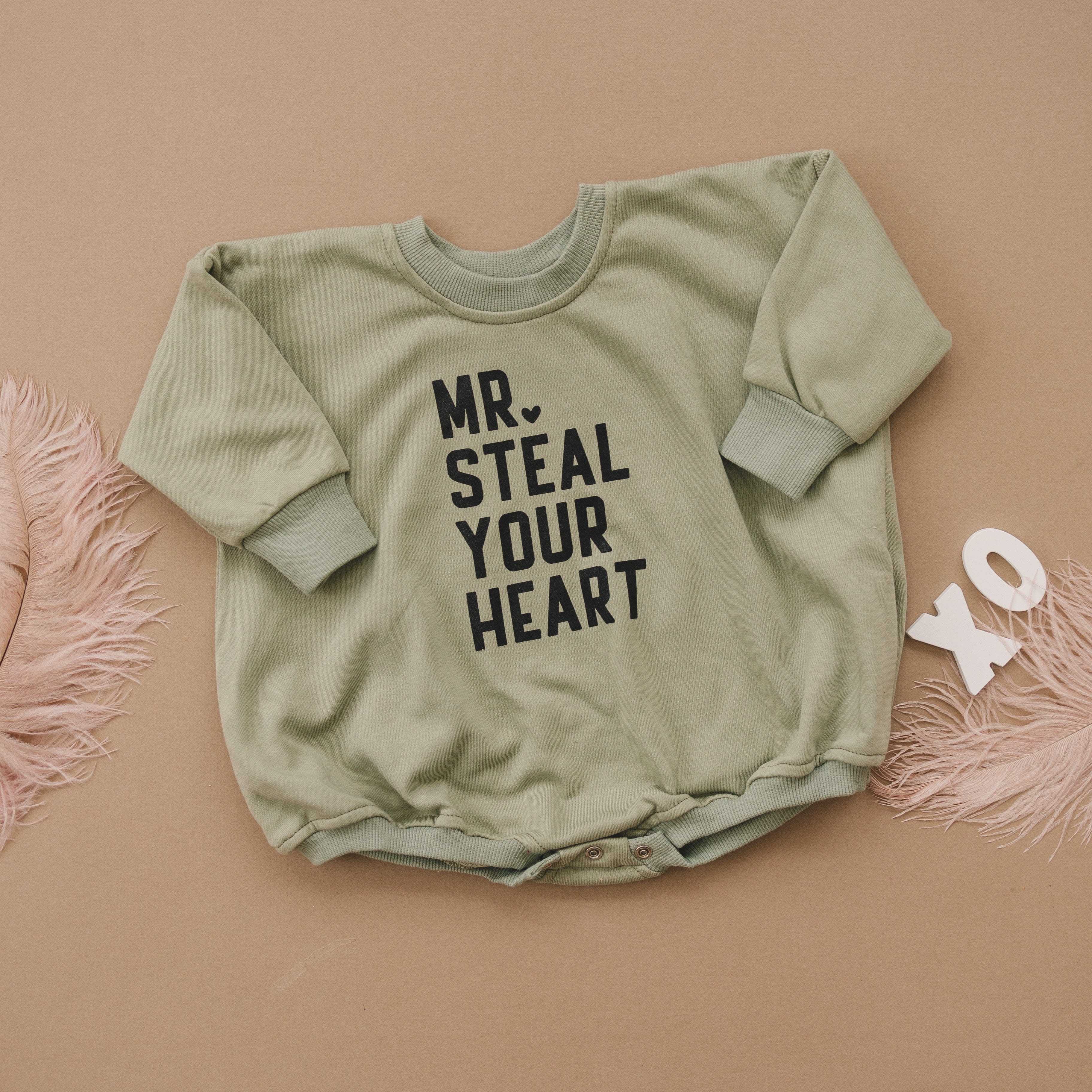 Mr. Steal Your Heart Sweatshirt Romper - Image 10