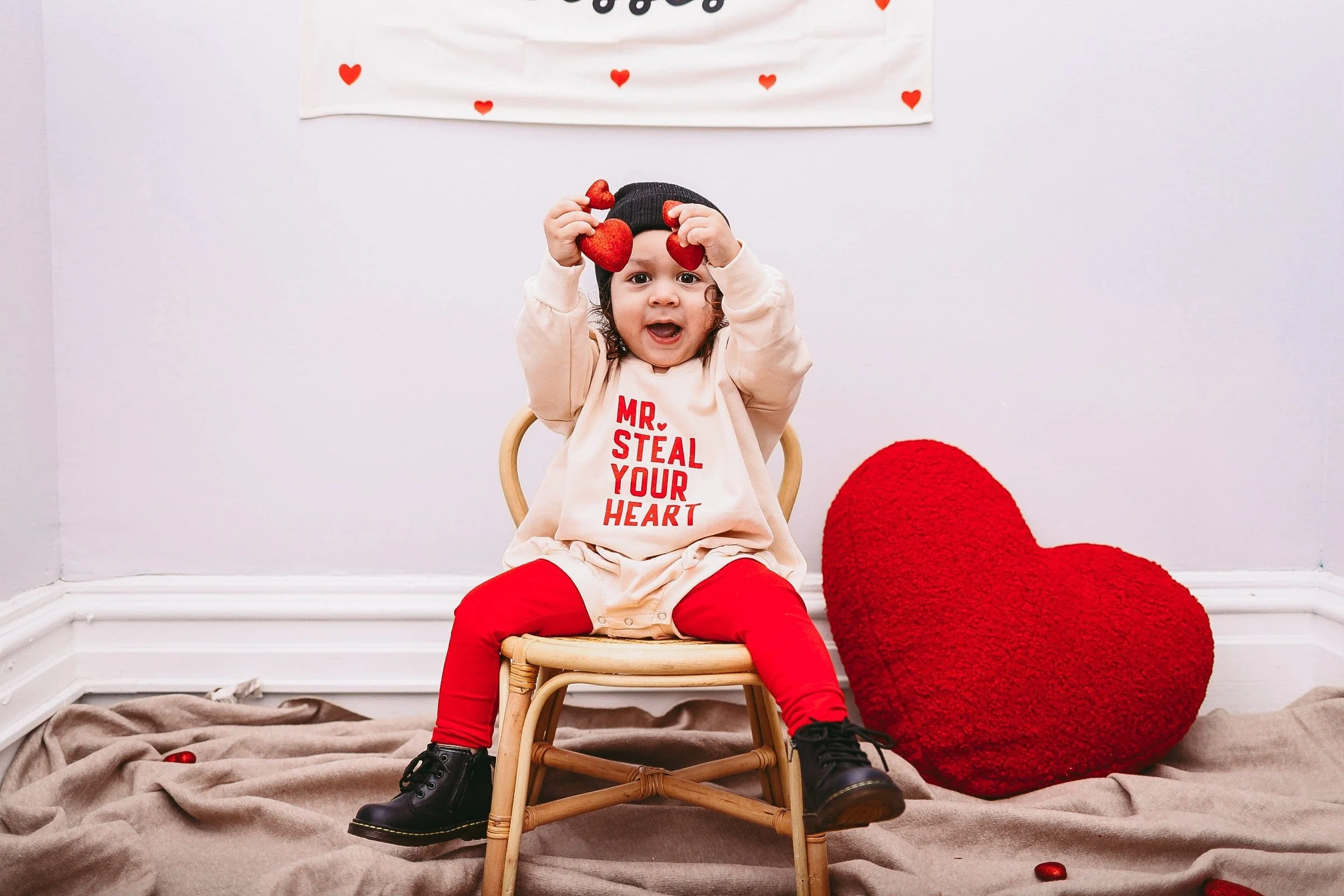 Mr. Steal Your Heart Sweatshirt Romper - Image 6