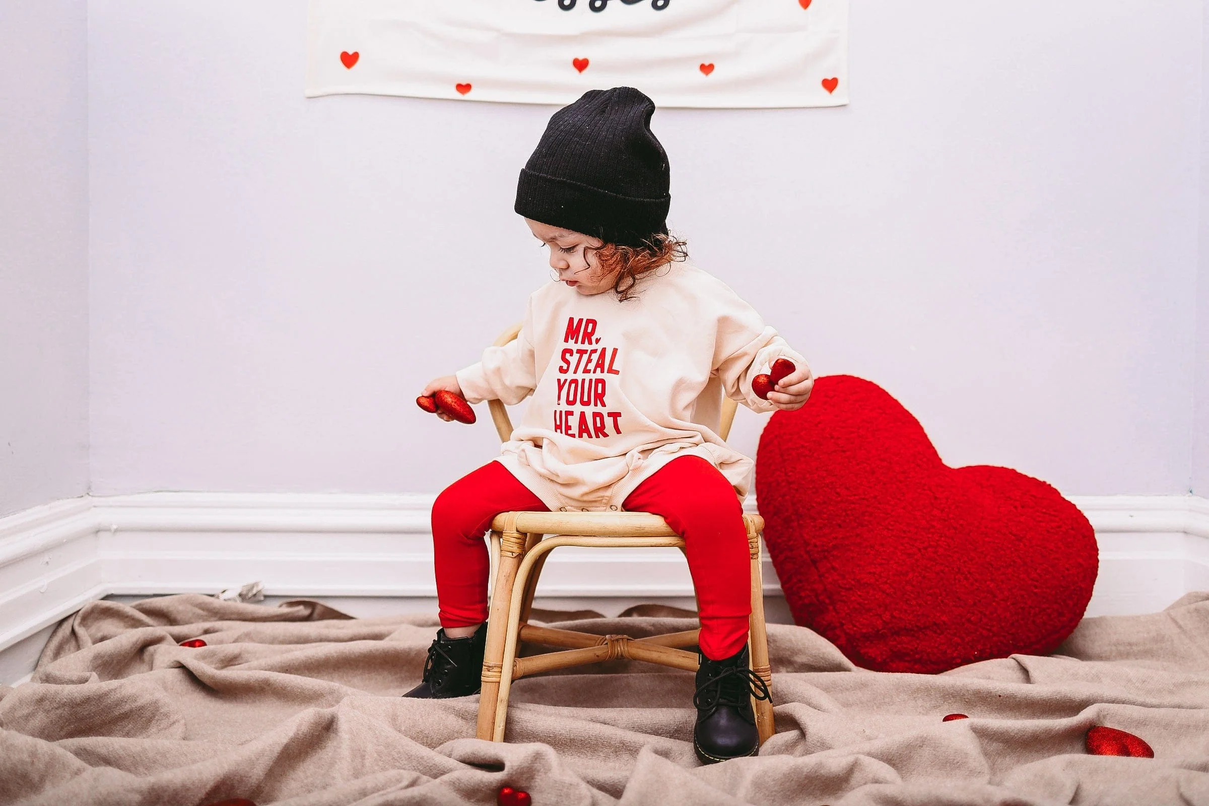 Mr. Steal Your Heart Sweatshirt Romper - Image 8