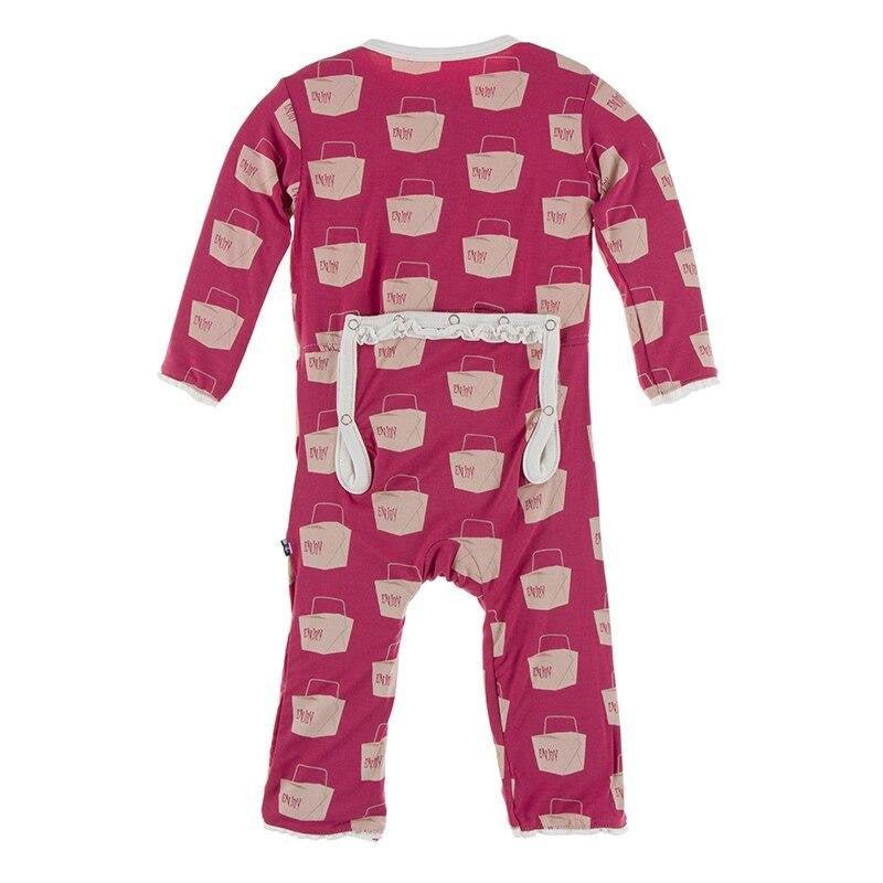 Bamboo Muffin Ruffle Coverall with Zipper - Cherry Pie Takeout - Image 2