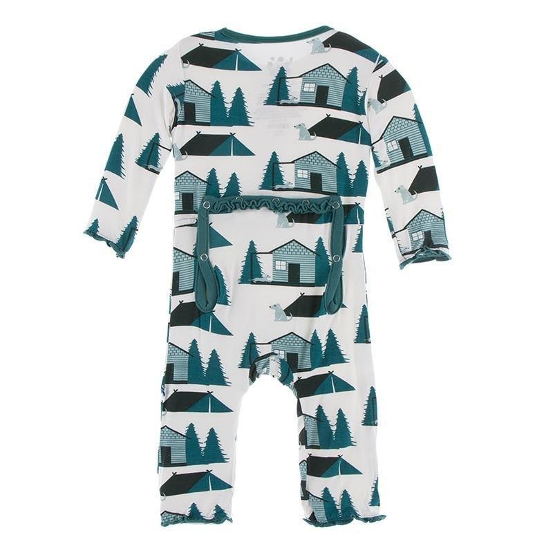 Bamboo Muffin Ruffle Coverall with Zipper - Natural Cabins and Tents - Image 2