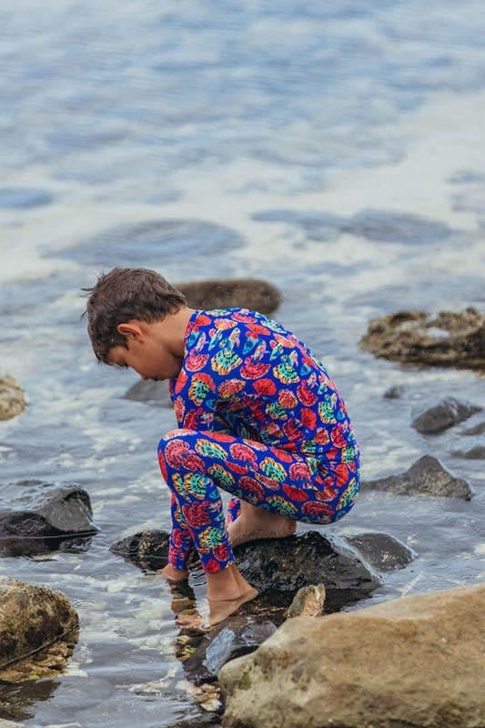 Bamboo Long Sleeve Pajama Set - Guppies (Fish) - Image 5