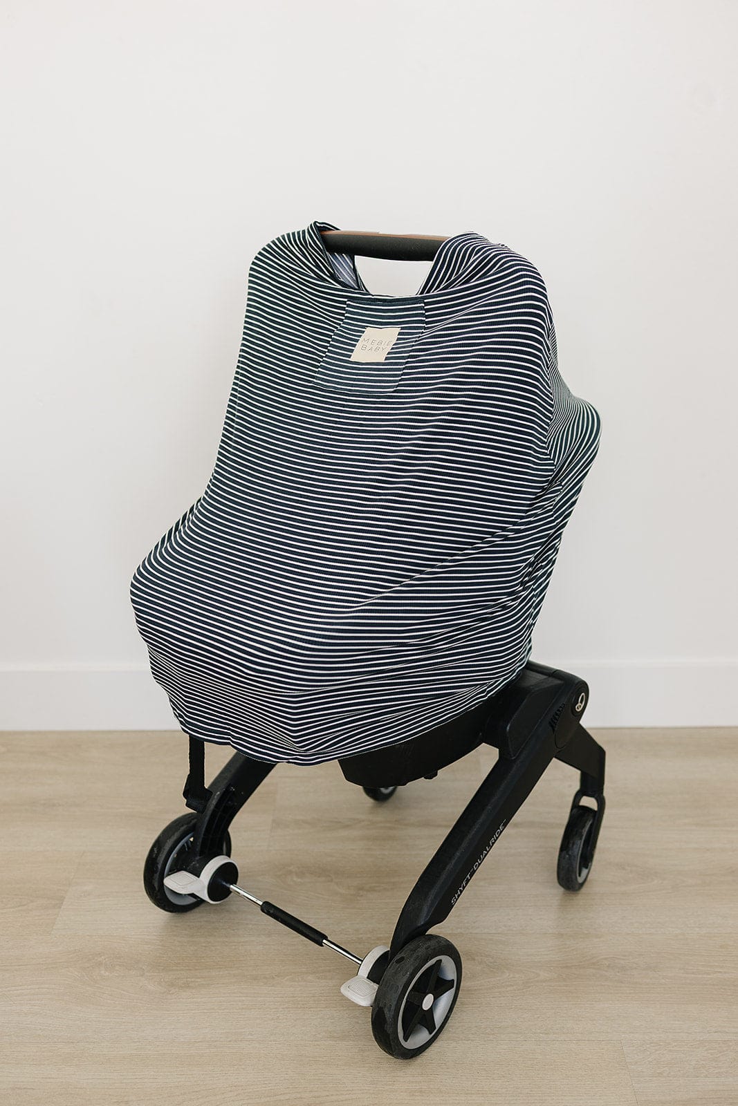 Navy Stripes Ribbed Bamboo Multi-Use Cover - Image 2