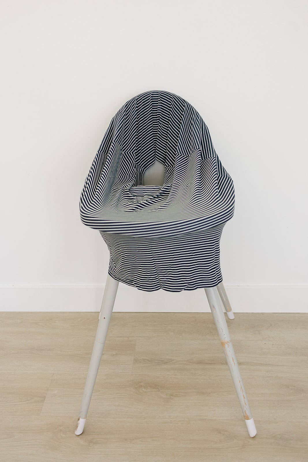 Navy Stripes Ribbed Bamboo Multi-Use Cover - Image 7
