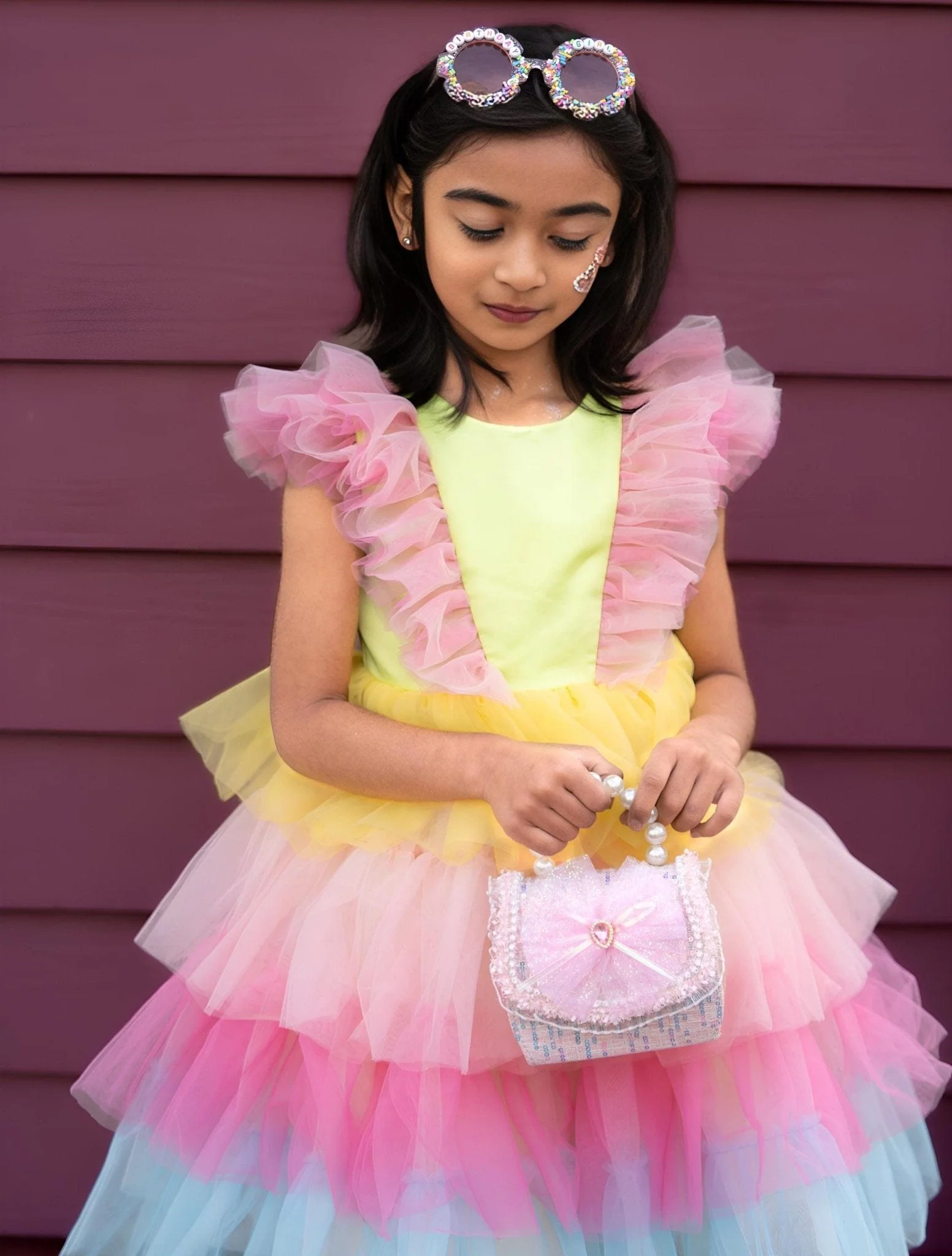Neon Glow Pastel Princess Dress - Image 3
