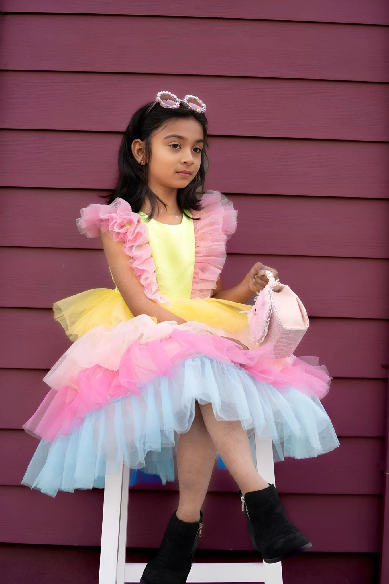 Neon Glow Pastel Princess Dress - Image 5