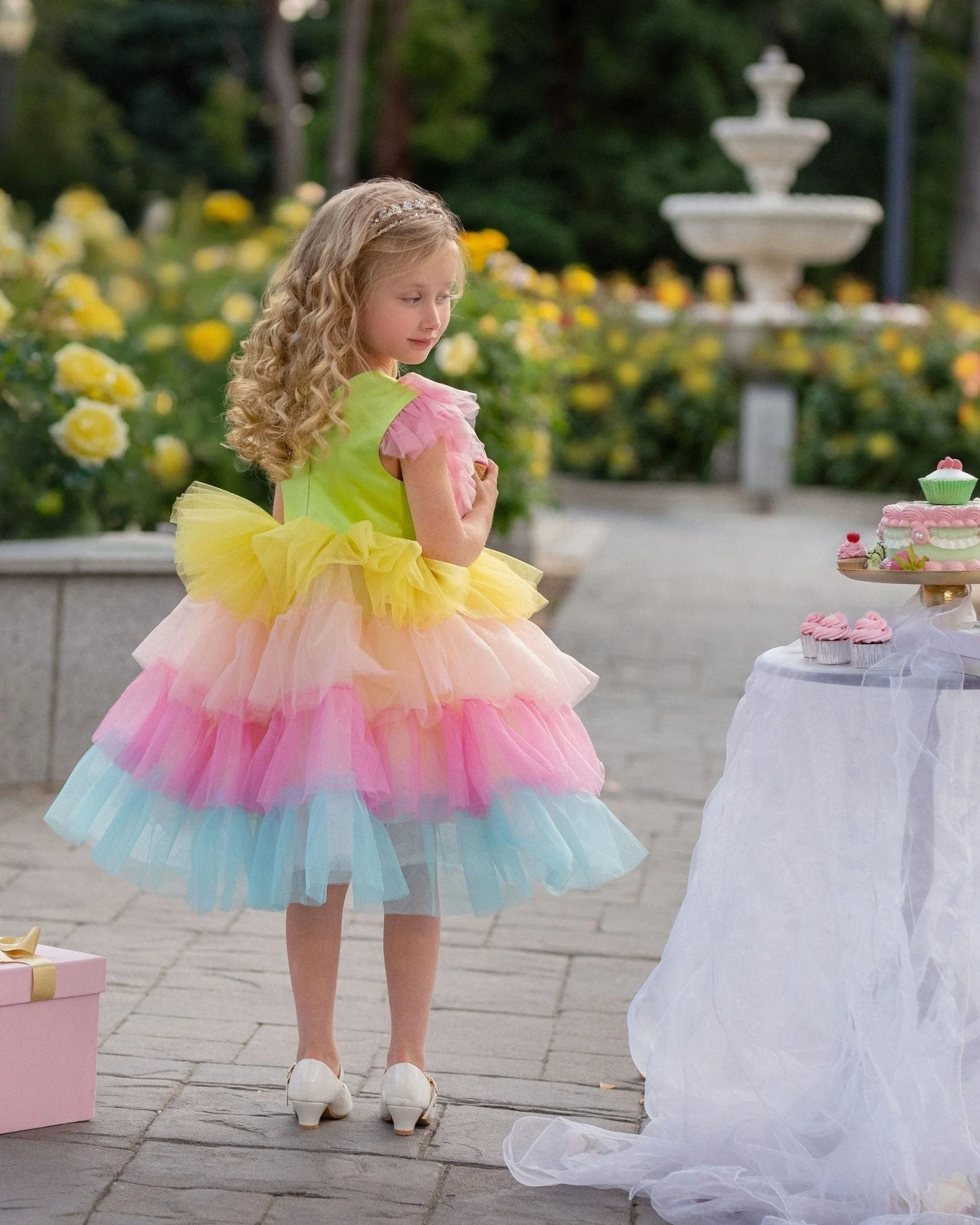 Neon Glow Pastel Princess Dress - Image 7