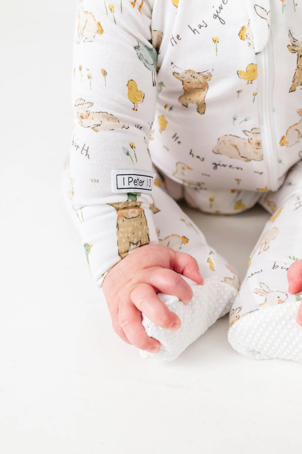 New Birth Bamboo Footie with 2-Way Zipper - Image 3