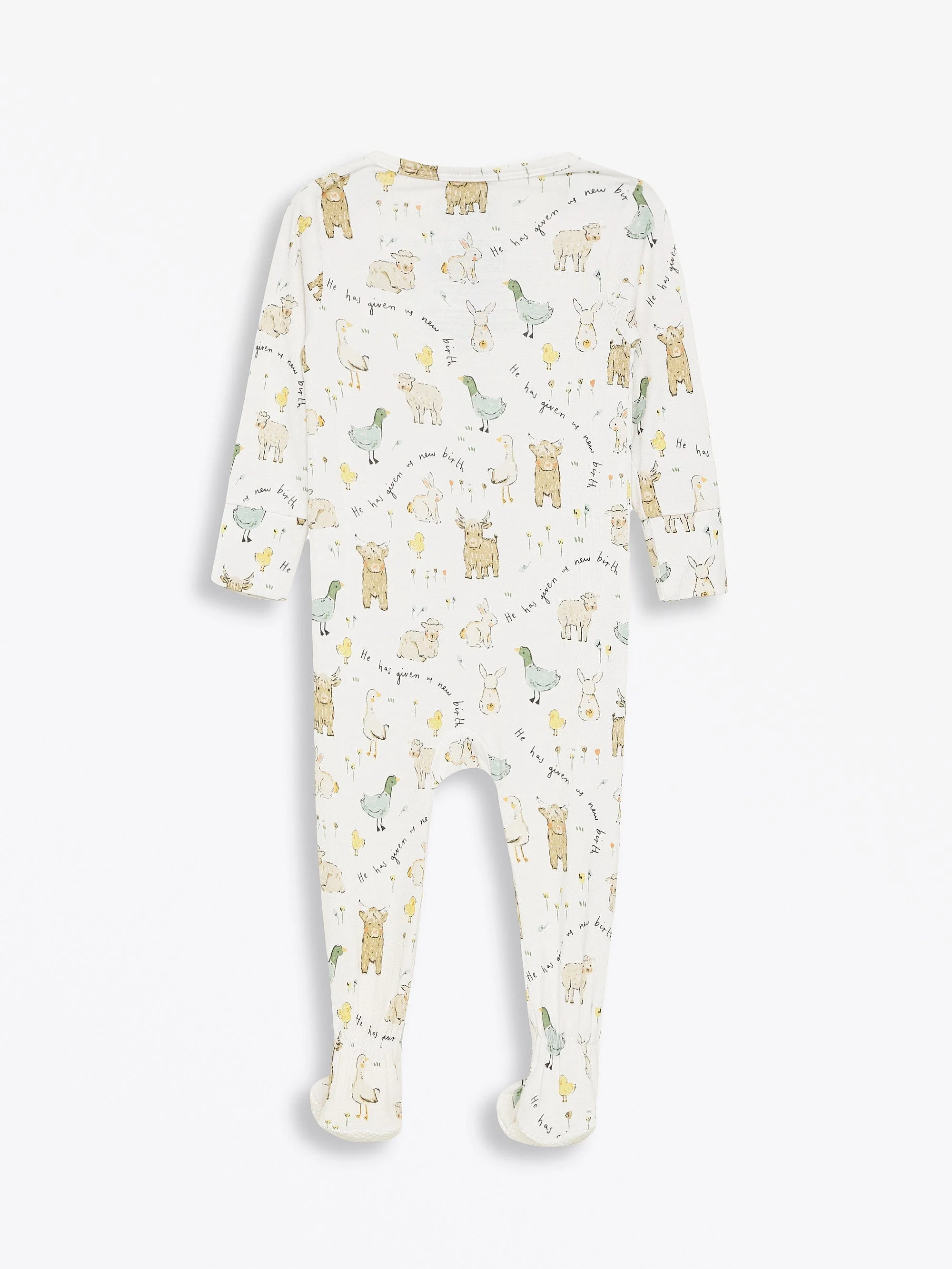 New Birth Bamboo Footie with 2-Way Zipper - Image 5