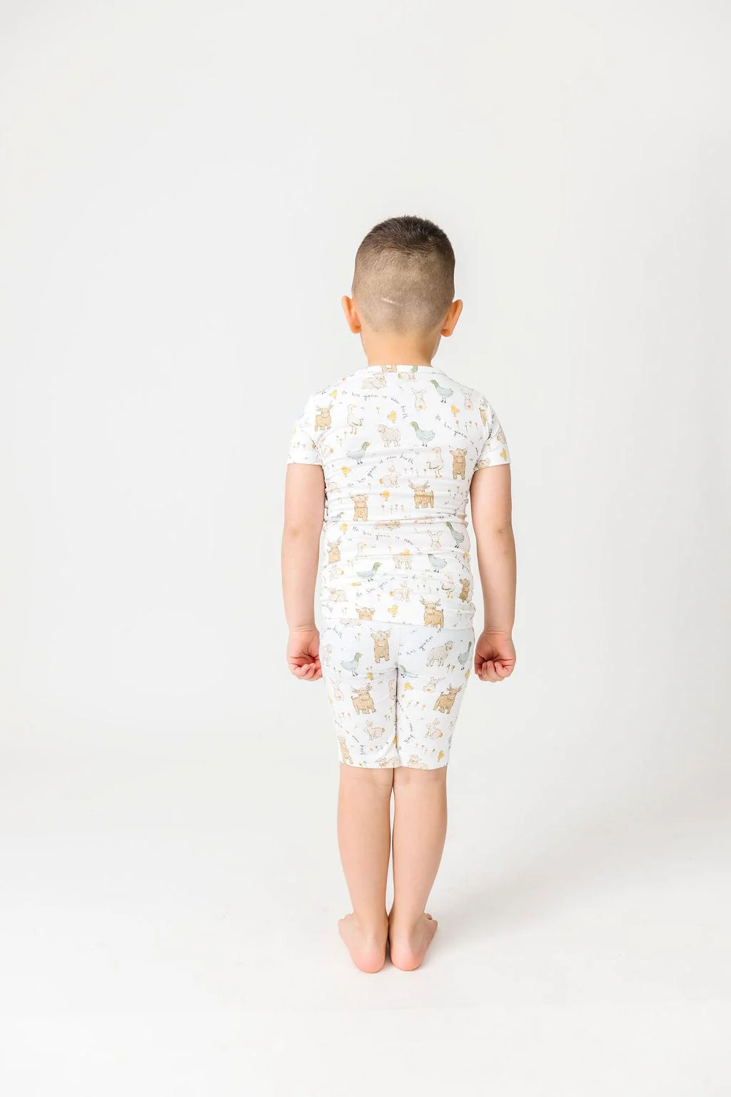 New Birth Bamboo Pajamas Set with Shorts - Image 3