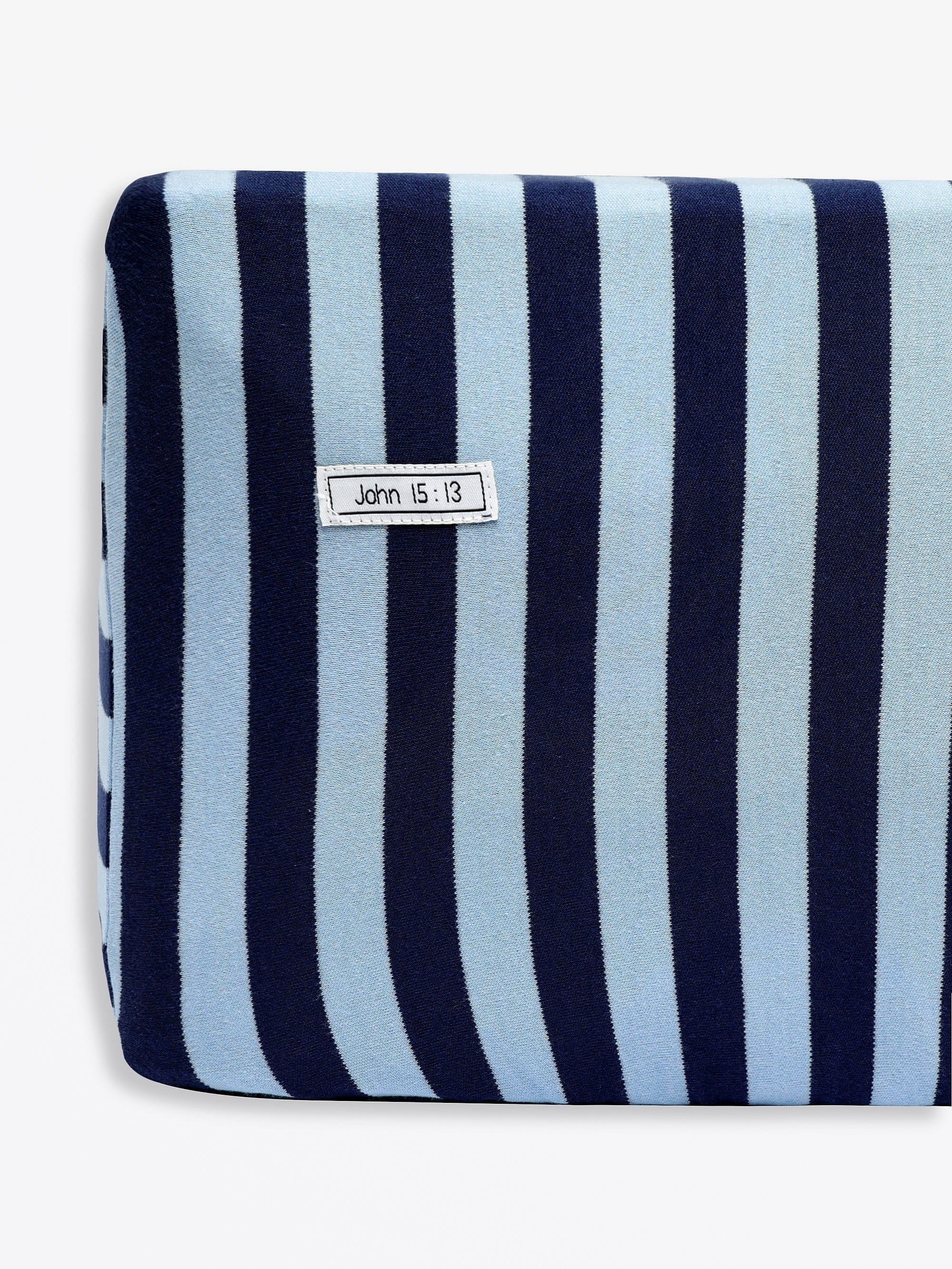 No Greater Love Blue Cotton Bedsheet - Image 2