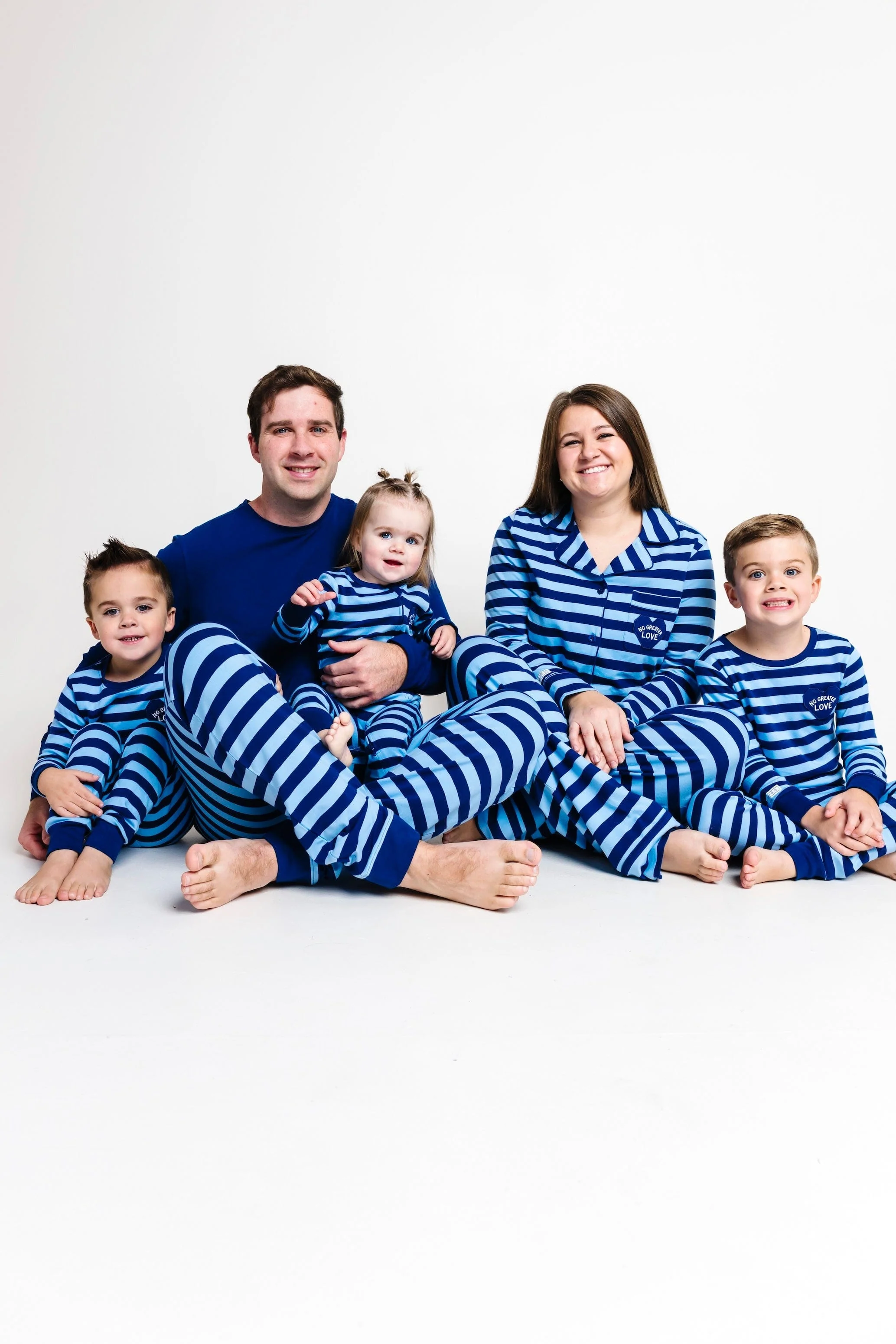 No Greater Love Blue Cotton Footless Onesie - Image 6