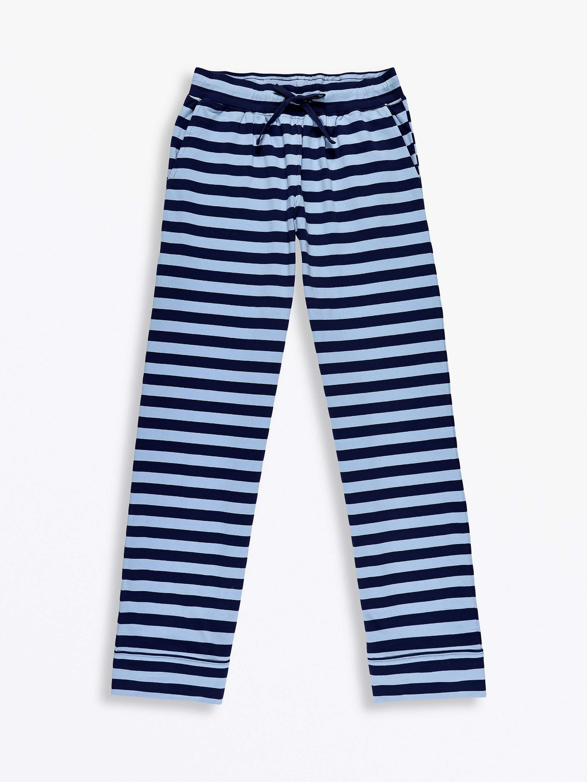 No Greater Love Blue Cotton Womens PJ Notch Collar Set - Image 3