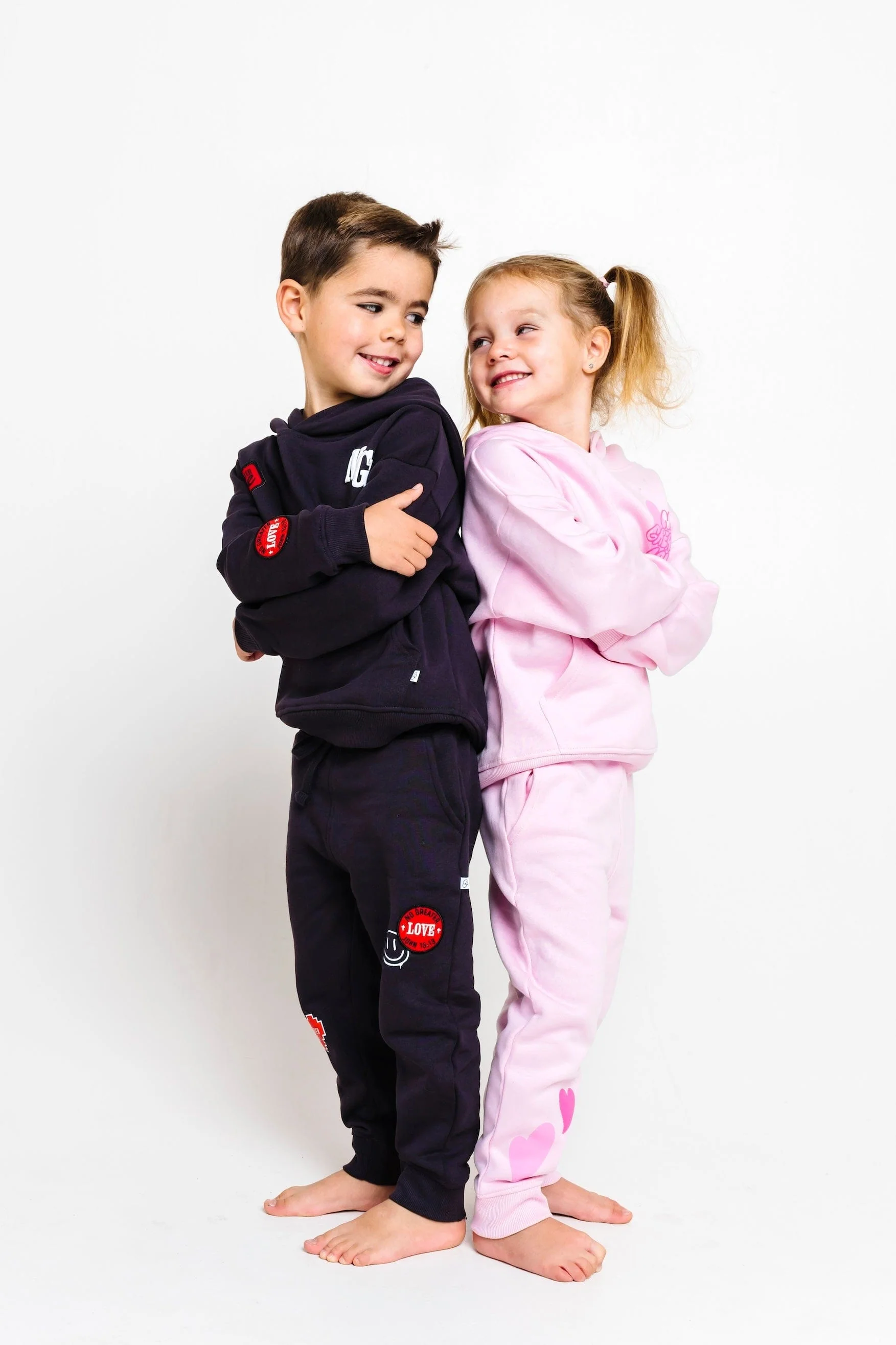 No Greater Love Pink Cotton Fleece Jogger - Image 7