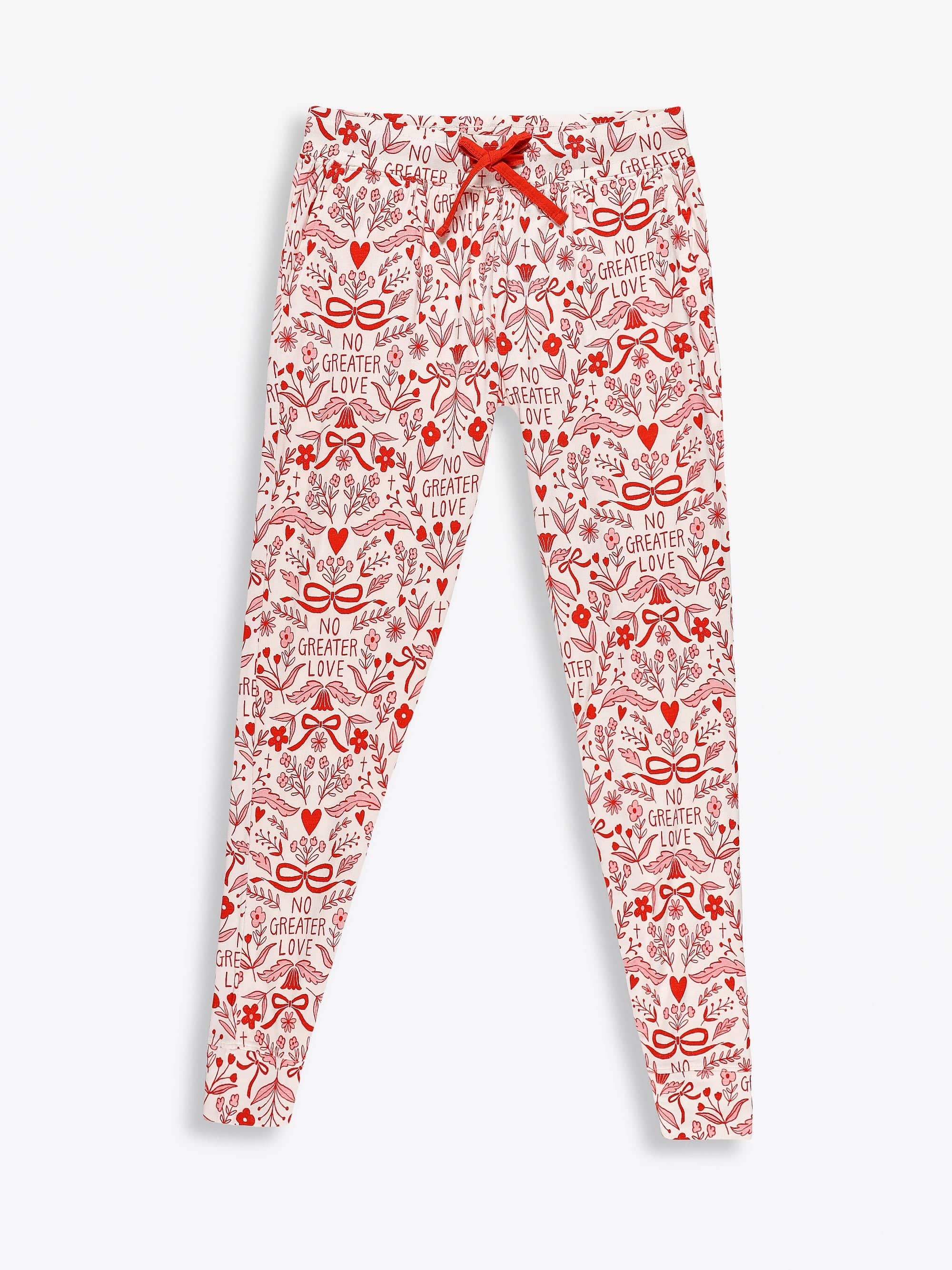 No Greater Love Pink Bamboo Women's PJ Jogger Set - Image 6