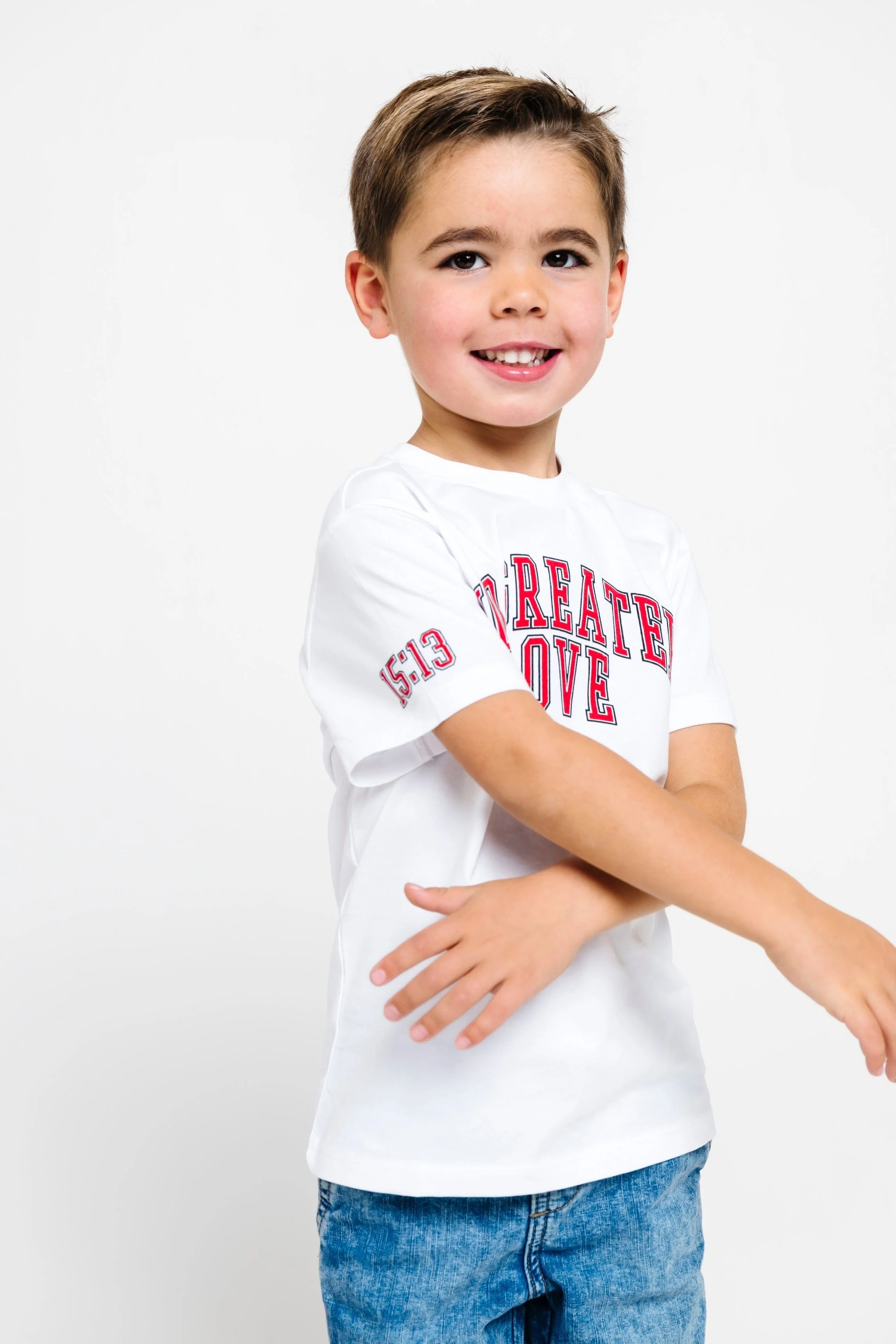 No Greater Love White Cotton Short Sleeve T-Shirt - Image 7