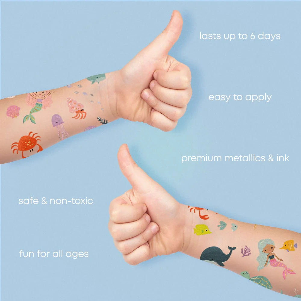 Ocean Creatures Temporary Tattoos - Image 3