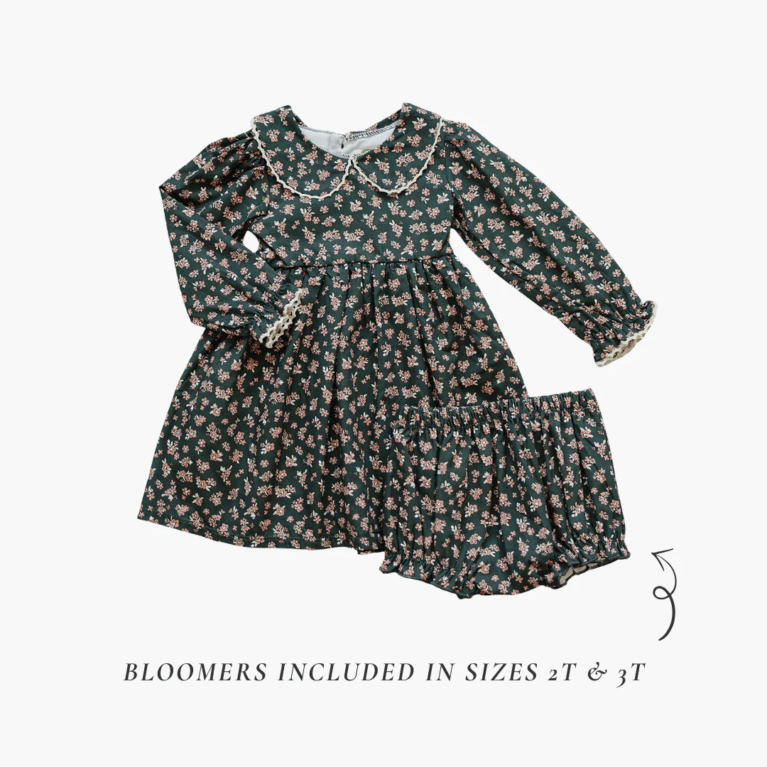 Olive Bloom Dress - Image 2