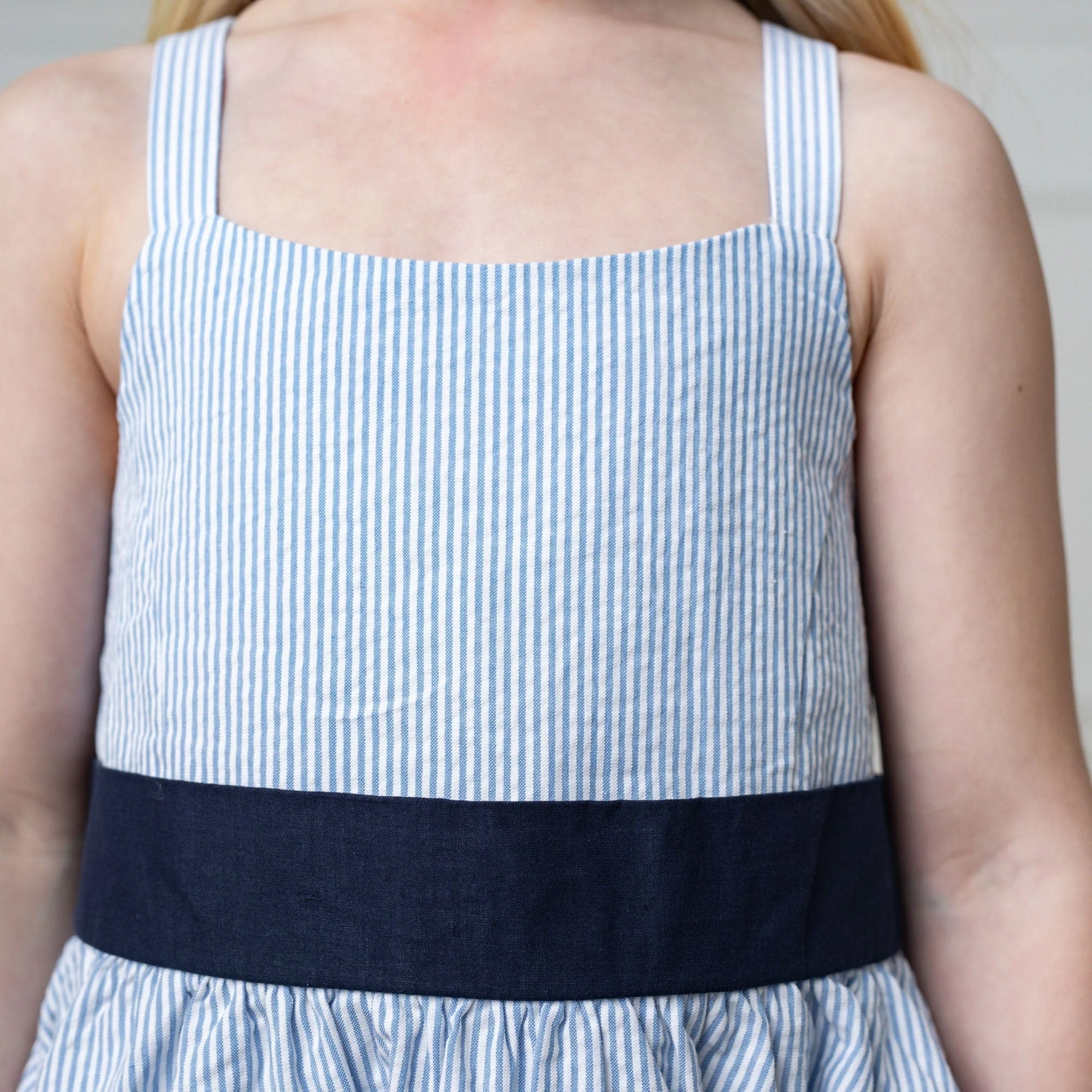 Organic Embroidered Special Sundress - Blue - Image 8
