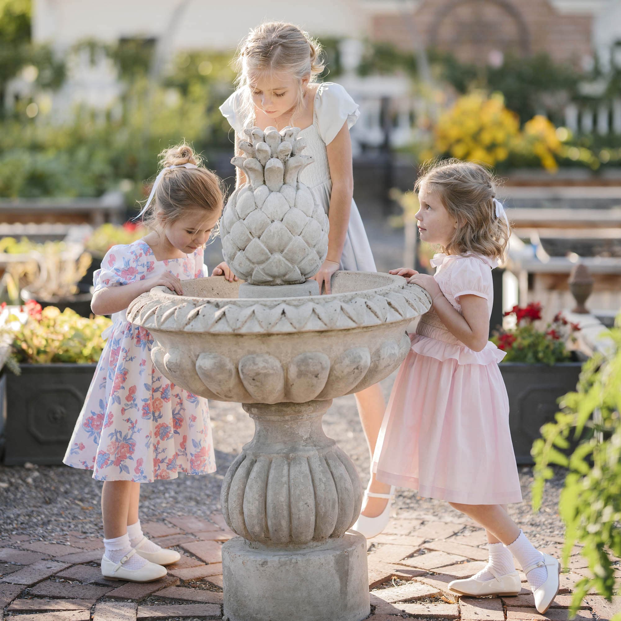 Organic Puff Sleeve Party Dress - Bouquet Floral - Image 9