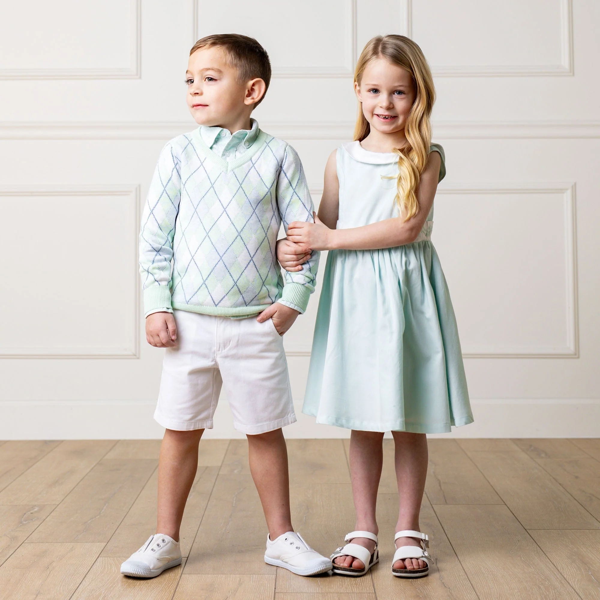 Organic Sateen Party Dress - Pale Green - Image 9