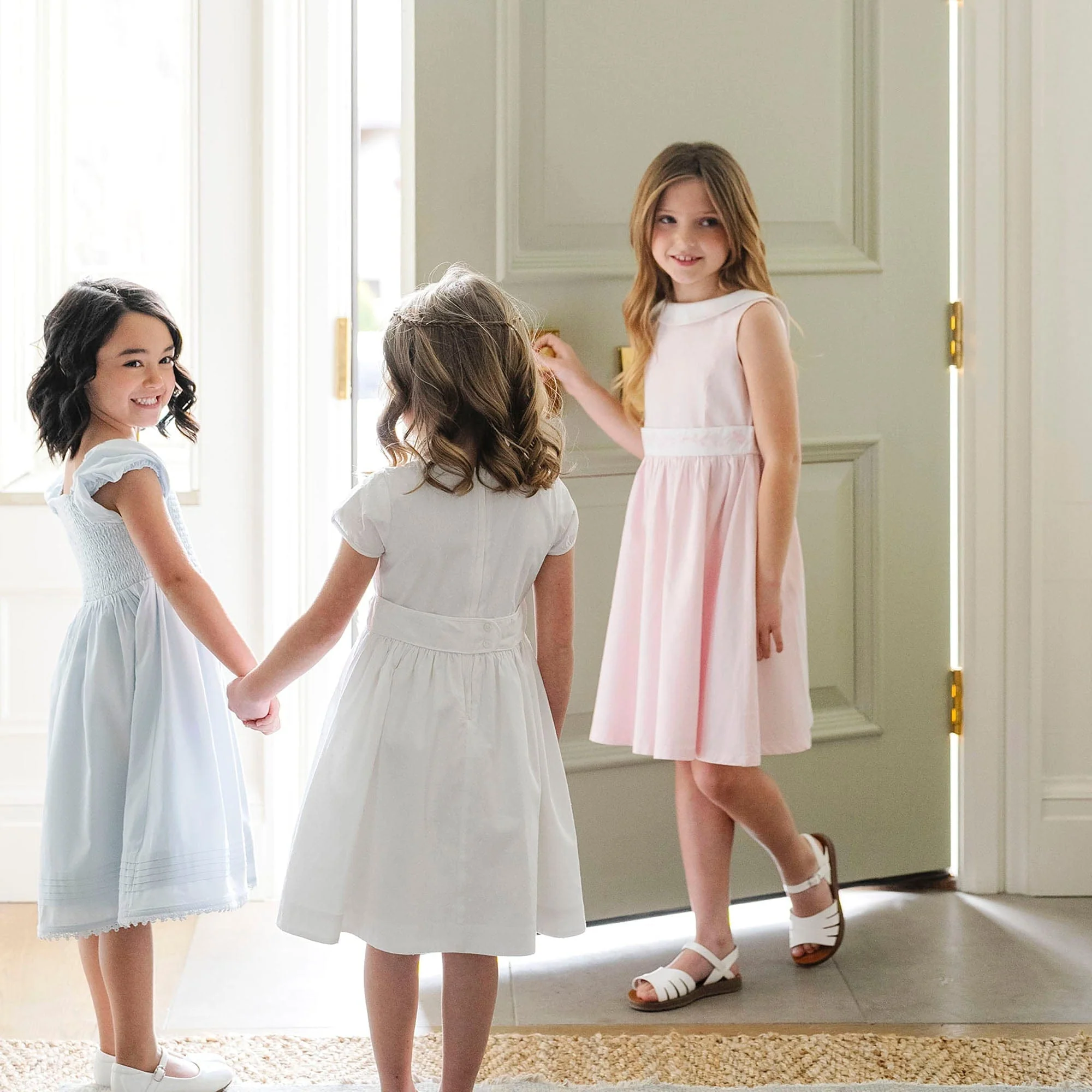 Organic Sateen Party Dress - Pale Pink - Image 4