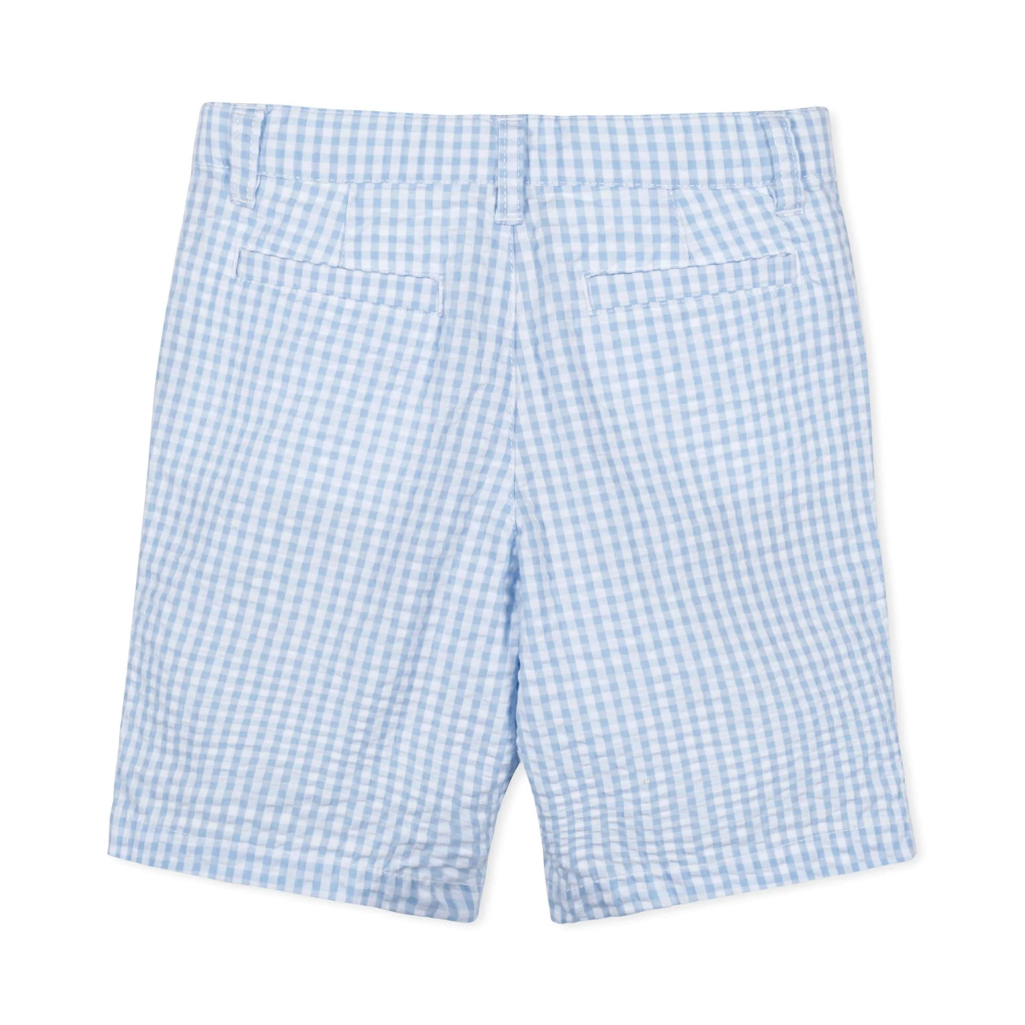 Organic Seersucker Short - Classic Blue Gingham - Image 6