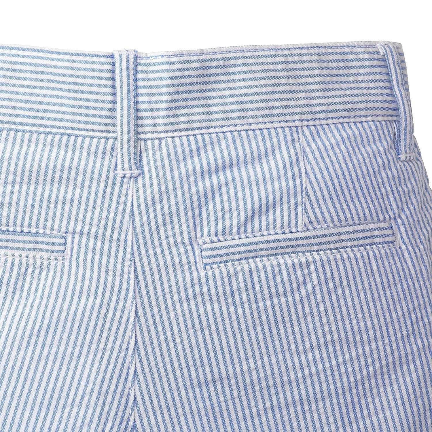 Organic Seersucker Short - Blue - Image 4