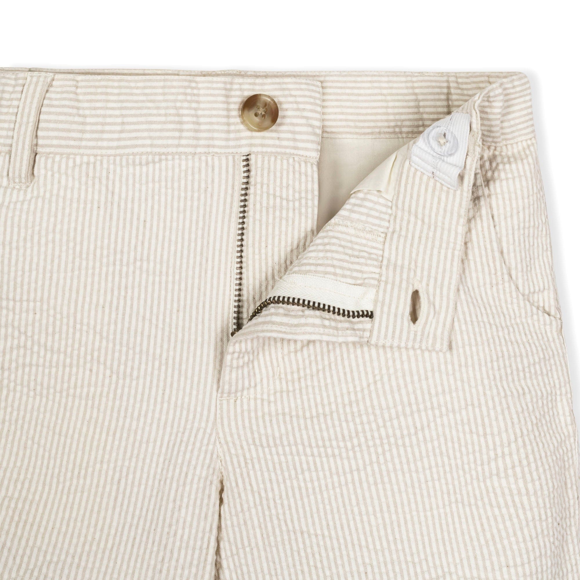 Organic Seersucker Short - Tonal Tan - Image 8