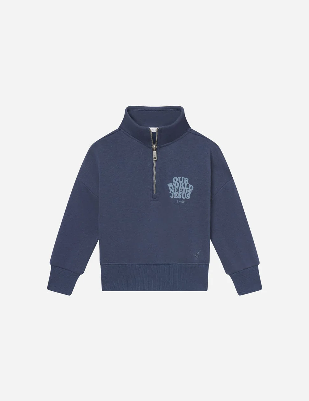 Our World Needs Jesus Kids Half-Zip - Image 11
