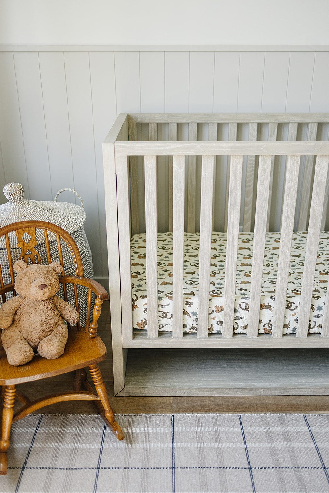 Outlaw Cowboy Muslin Crib Sheet - Image 5