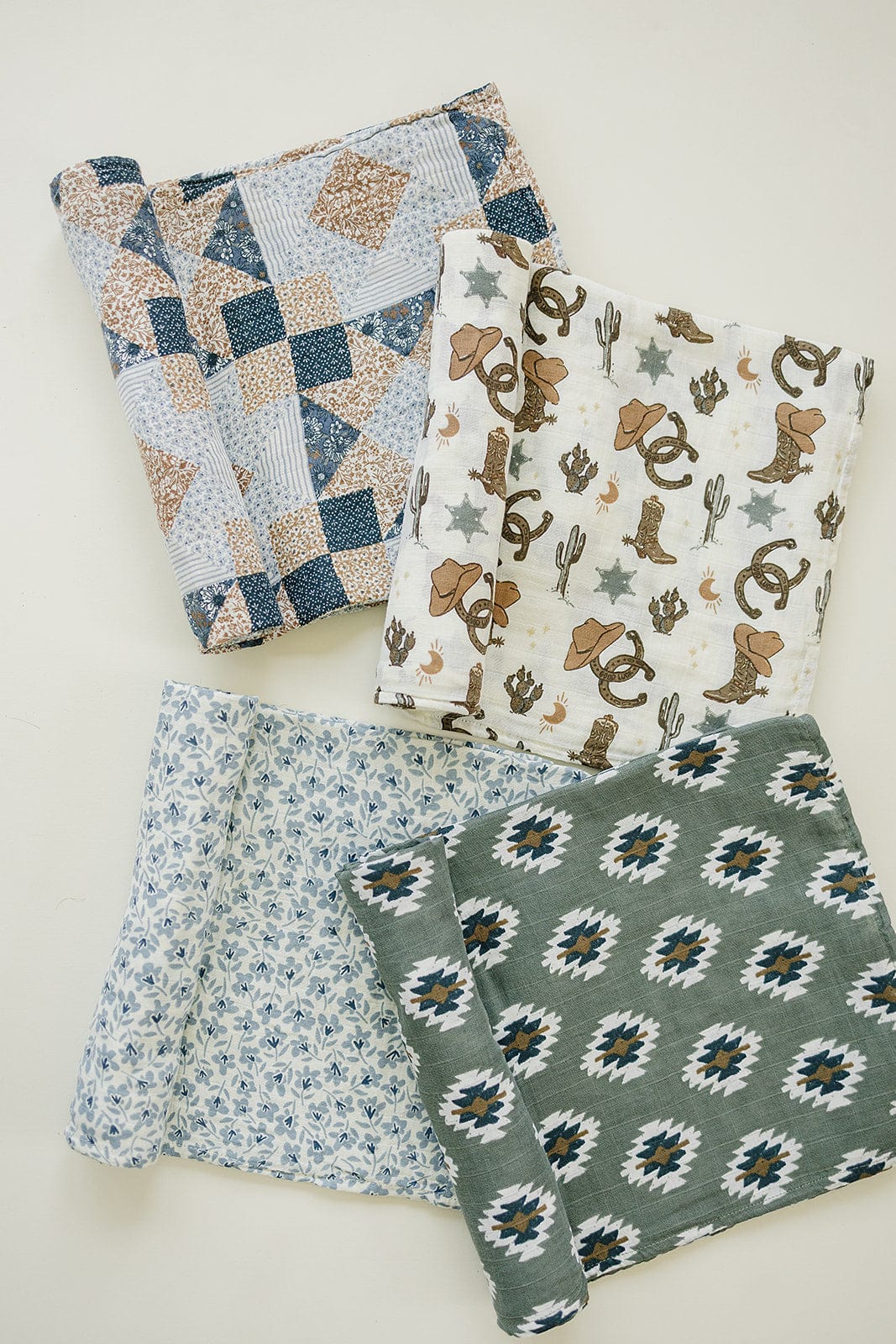 Outlaw Cowboy Muslin Swaddle Blanket - Image 3