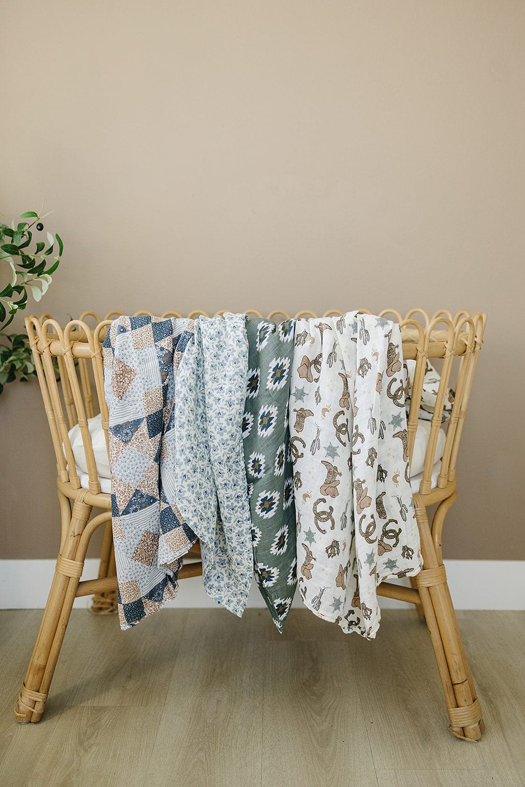 Outlaw Cowboy Muslin Swaddle Blanket - Image 4