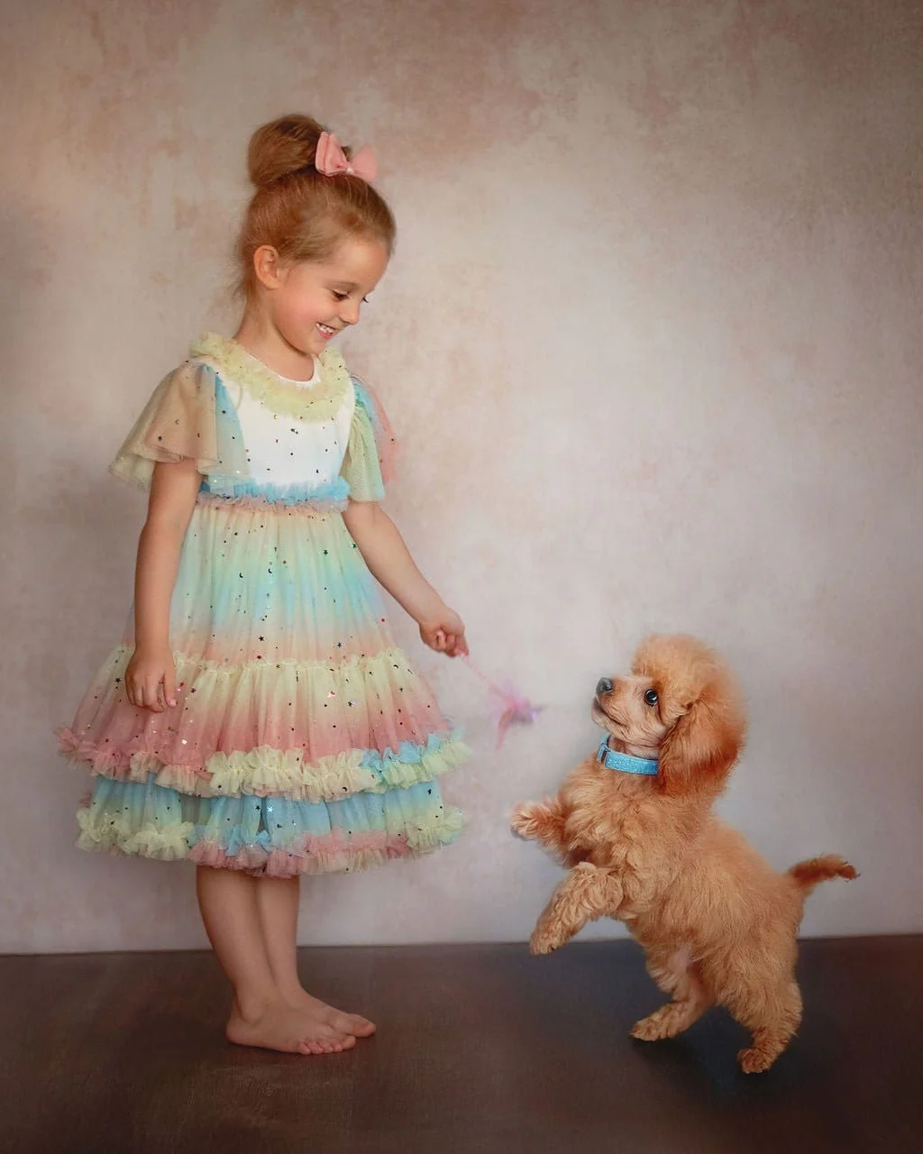 Pastel Stardust Layered Party Dress - Image 2