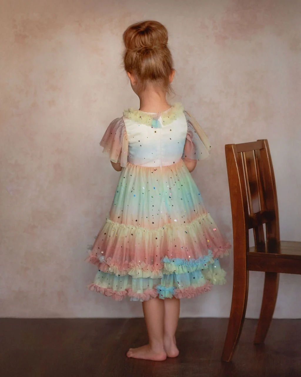 Pastel Stardust Layered Party Dress - Image 5