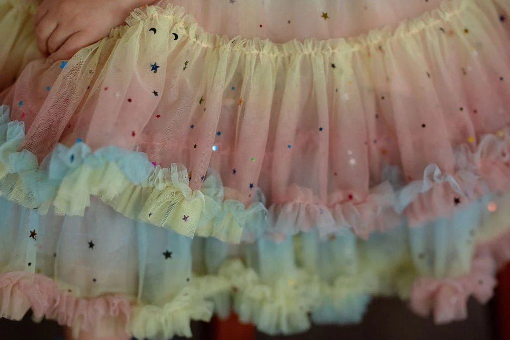 Pastel Stardust Layered Party Dress - Image 6