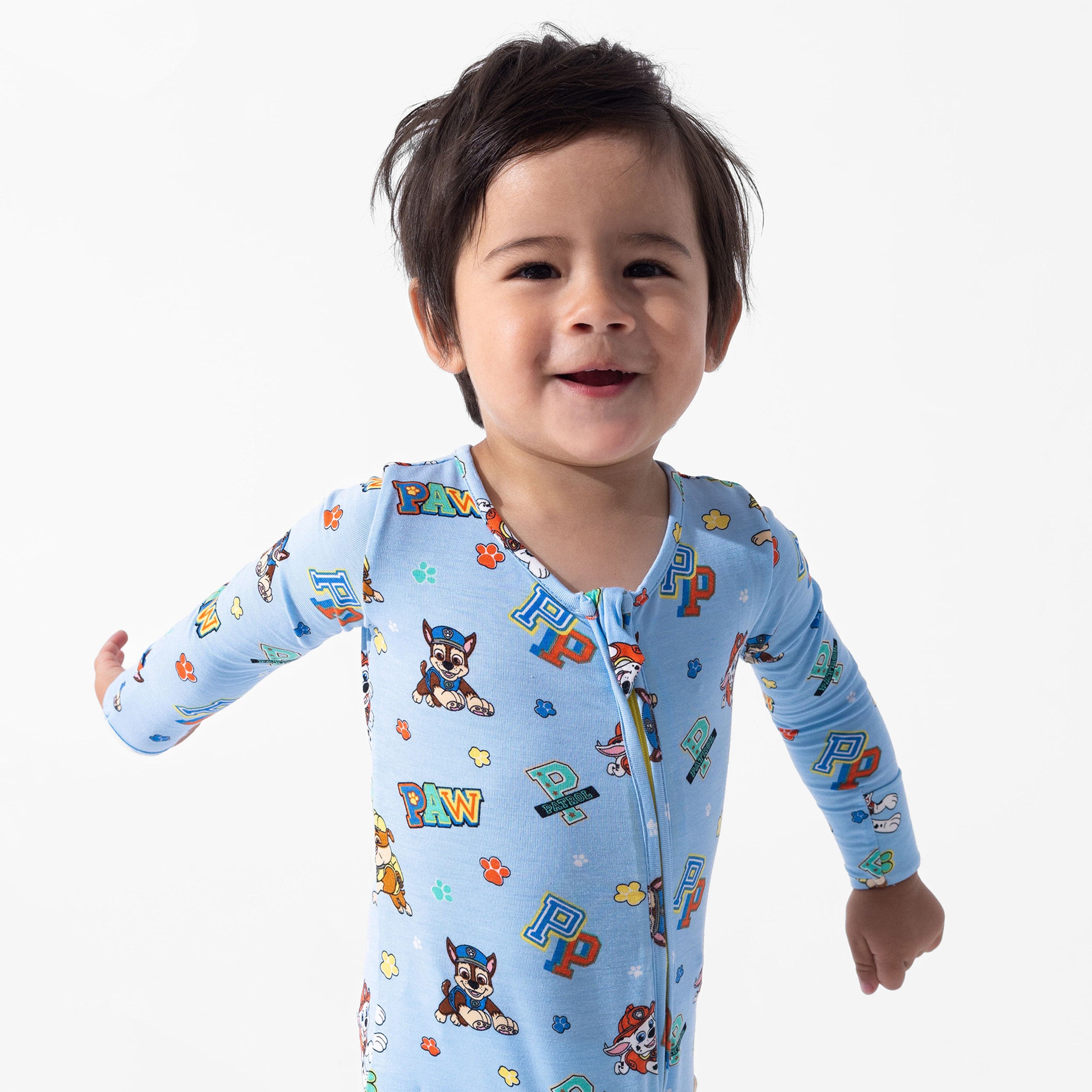 Boy's Bamboo Convertible Footie Romper - PAW Patrol: Varsity - Image 2