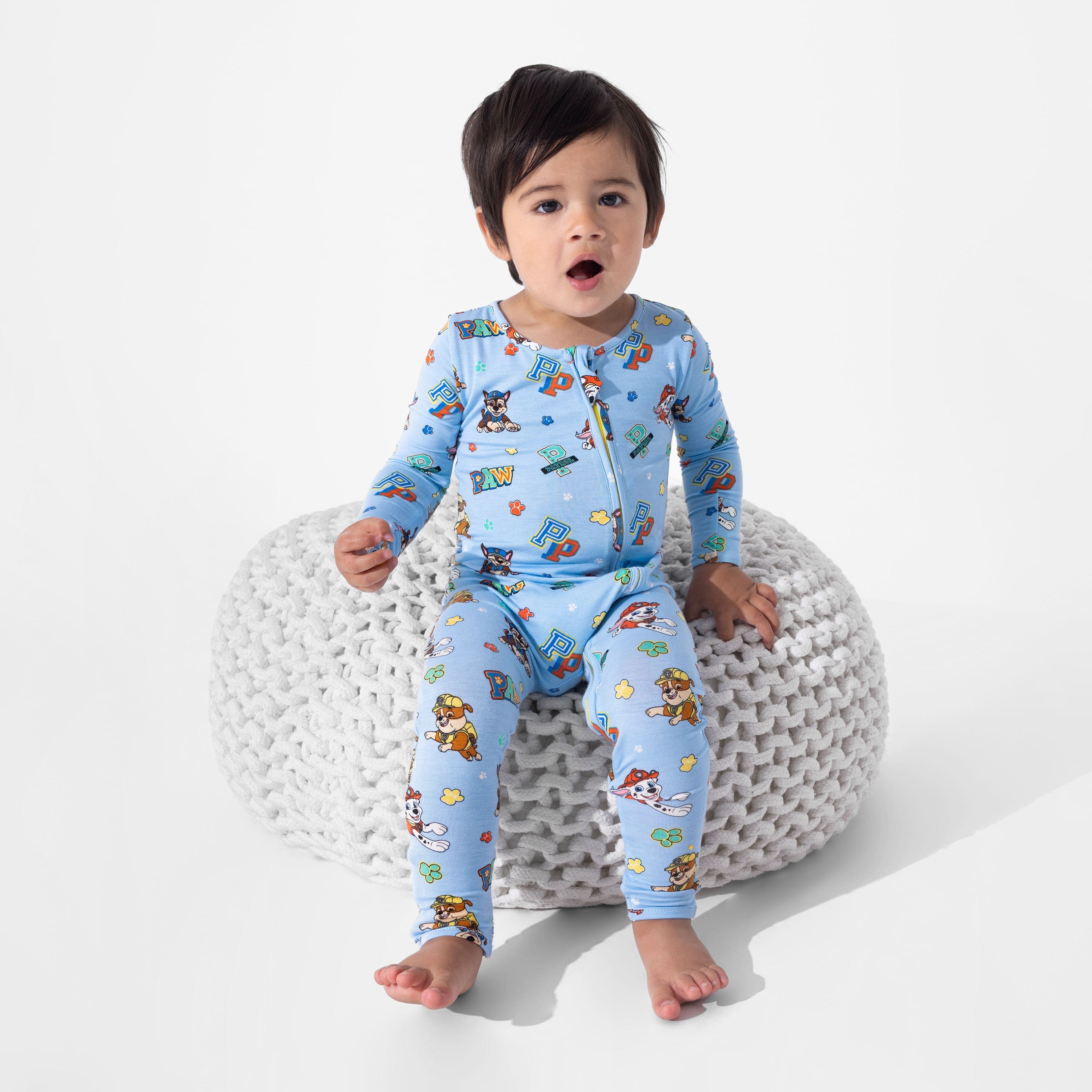 Boy's Bamboo Convertible Footie Romper - PAW Patrol: Varsity - Image 4
