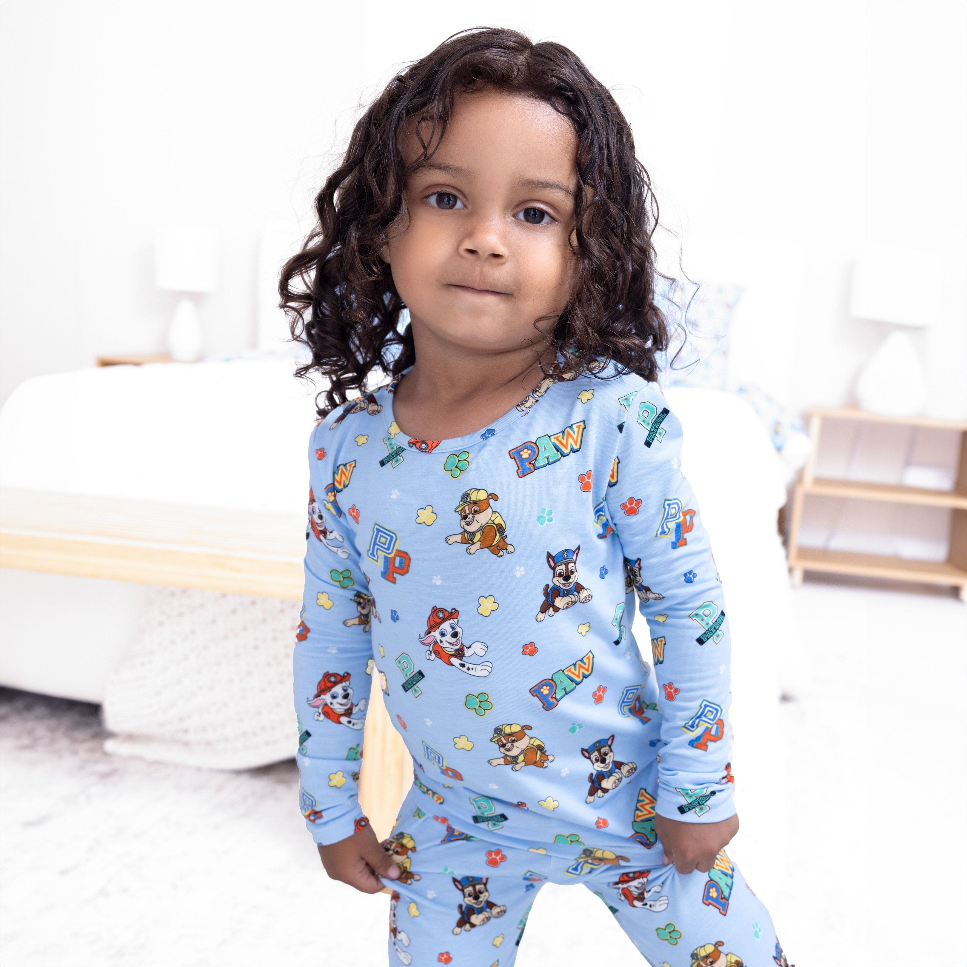 Boy's Bamboo Long Sleeve Pajama Set - PAW Patrol: Varsity - Image 2
