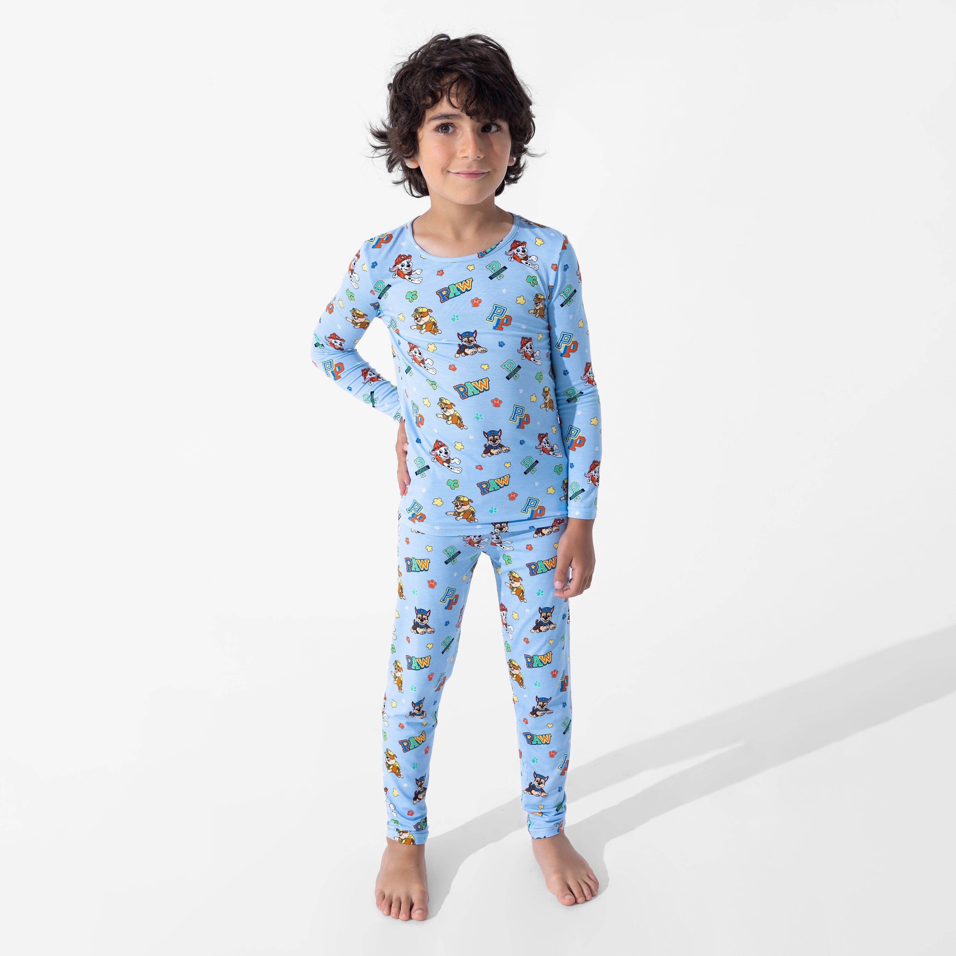 Boy's Bamboo Long Sleeve Pajama Set - PAW Patrol: Varsity - Image 4