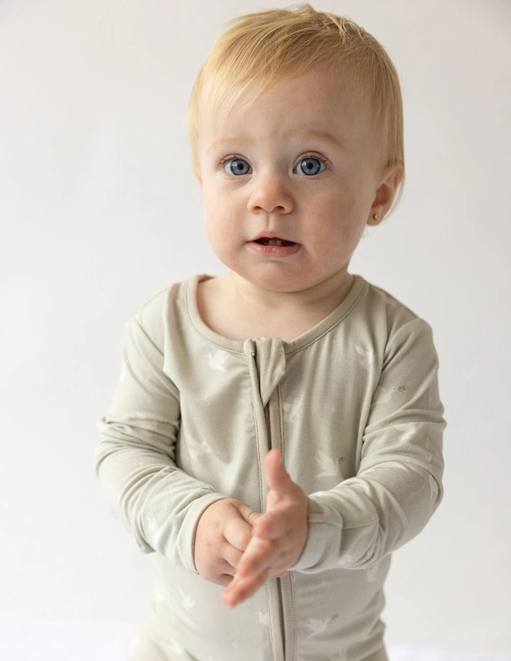 Peace Bamboo Convertible Footed Onesie - Image 2