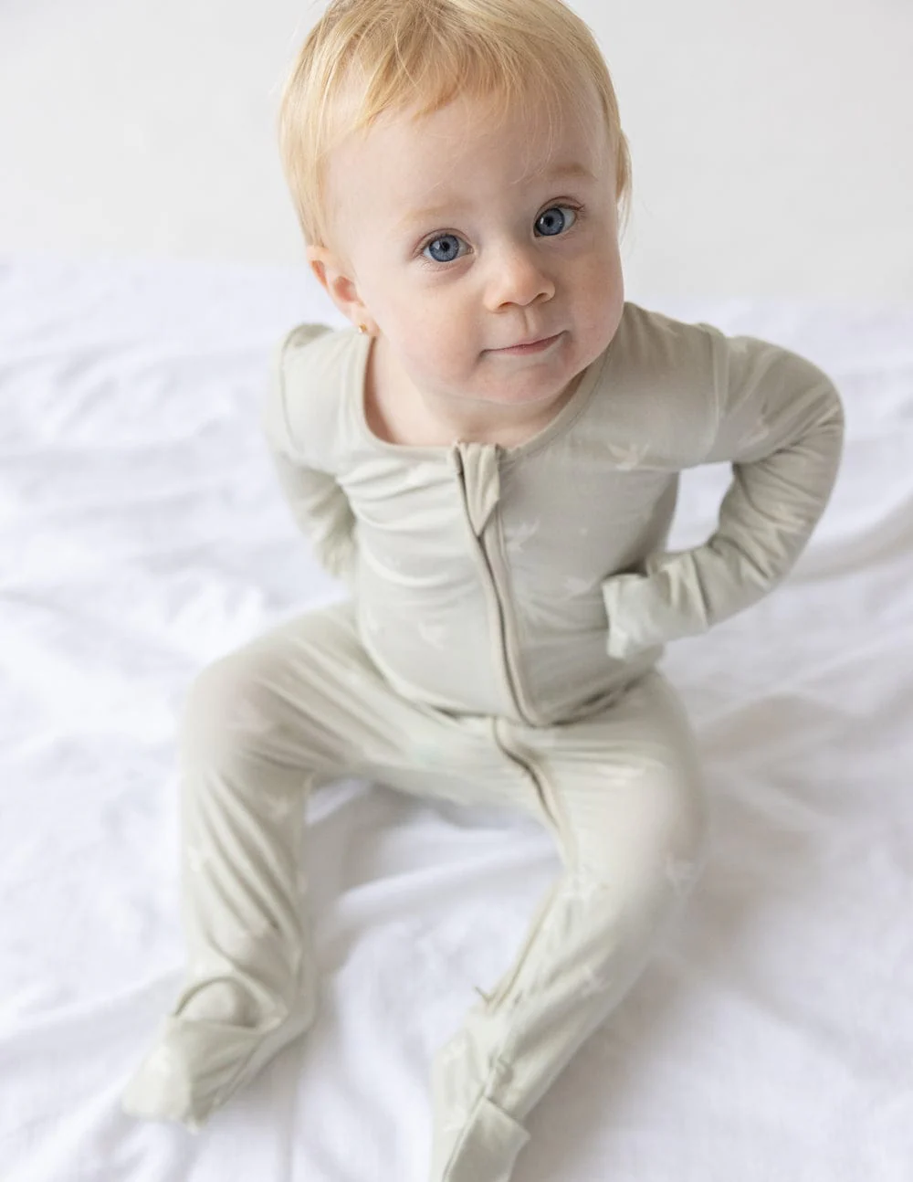 Peace Bamboo Convertible Footed Onesie - Image 5