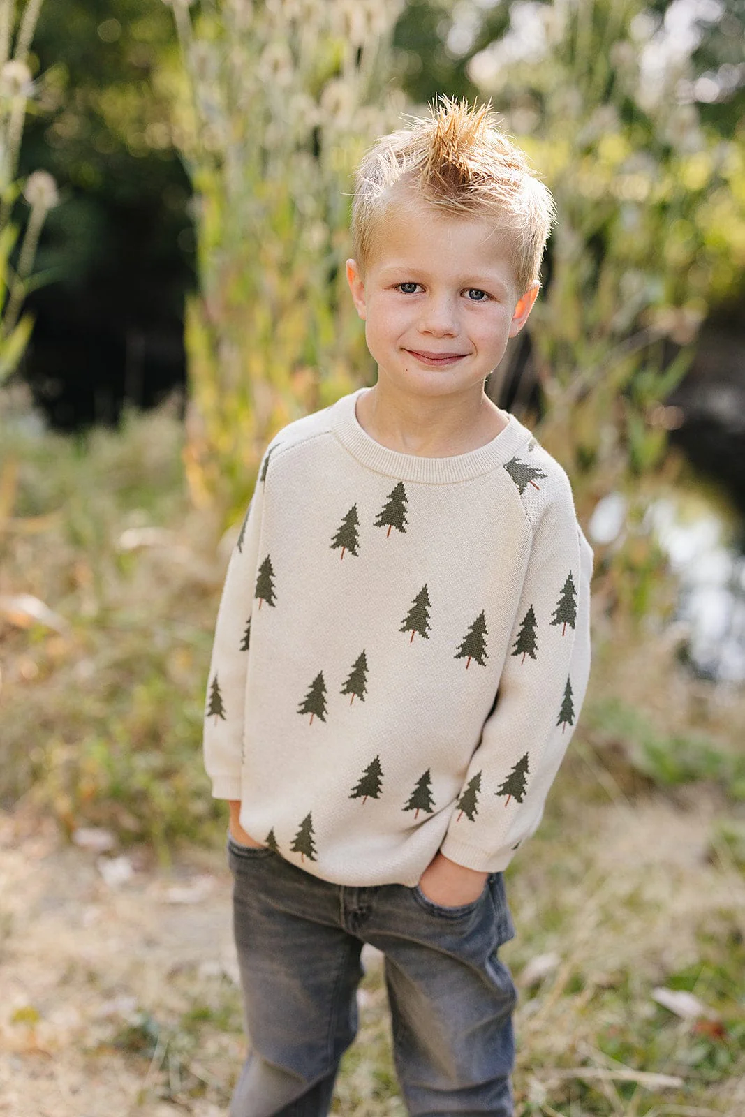 Pine Tree Knit Sweater - Image 5