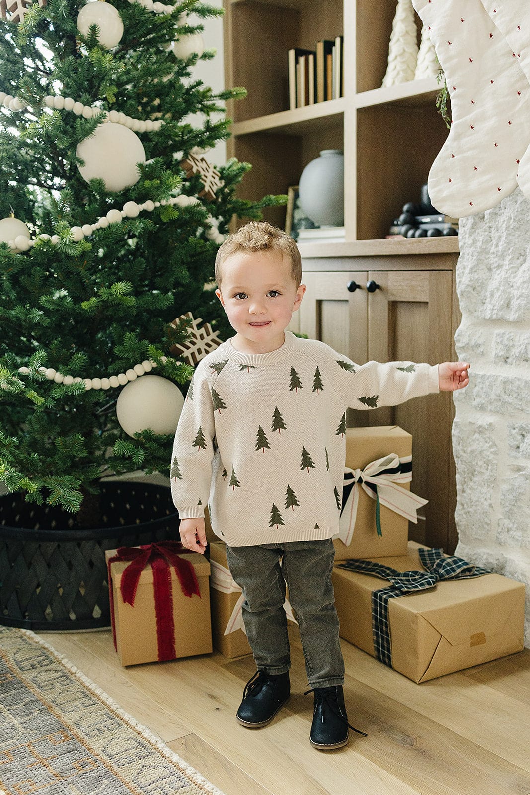 Pine Tree Knit Sweater - Image 6